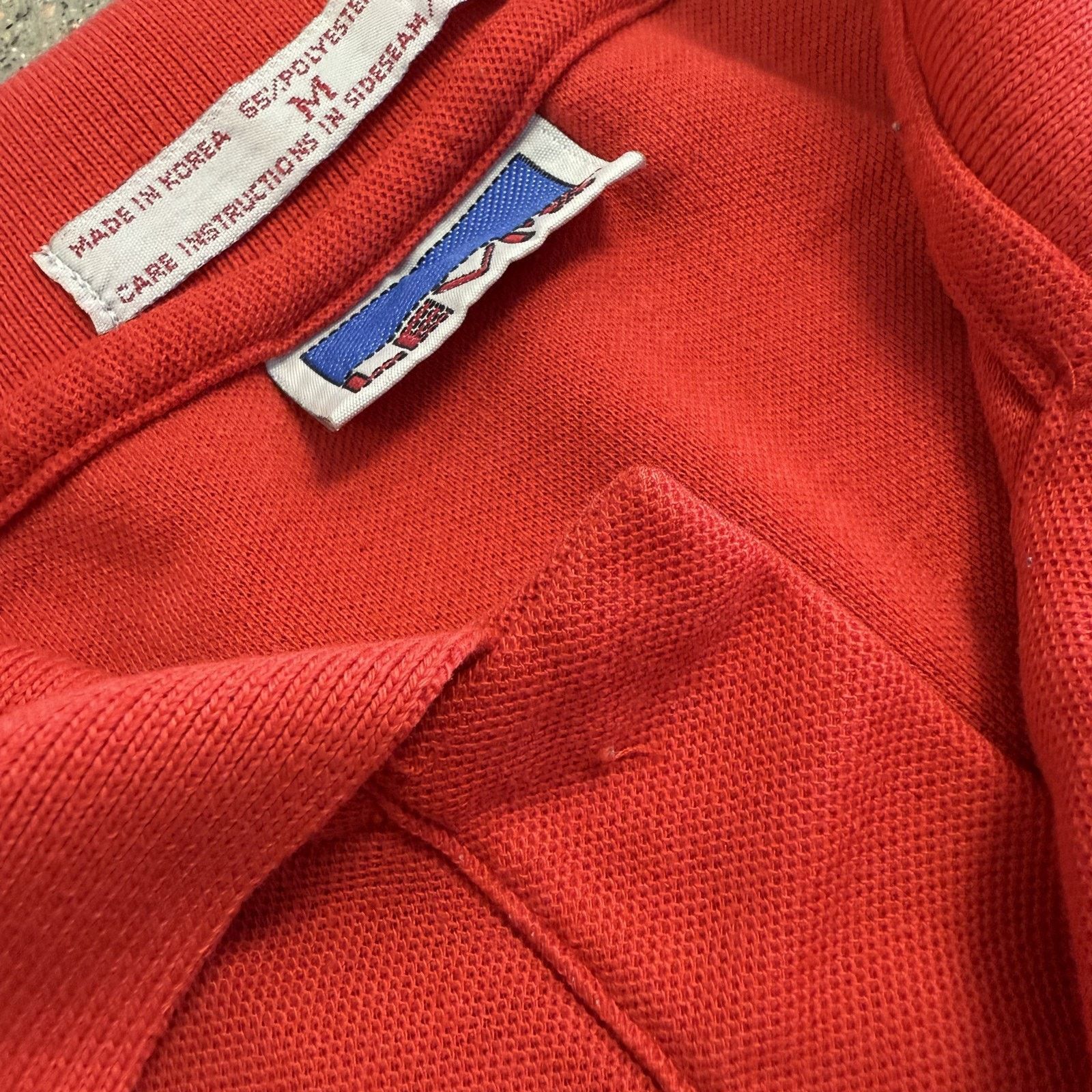 Levi's Vtg Levis Polo Shirt Mens M Red Embroidered Logo 80s Korea Size US M / EU 48-50 / 2 - 6 Thumbnail