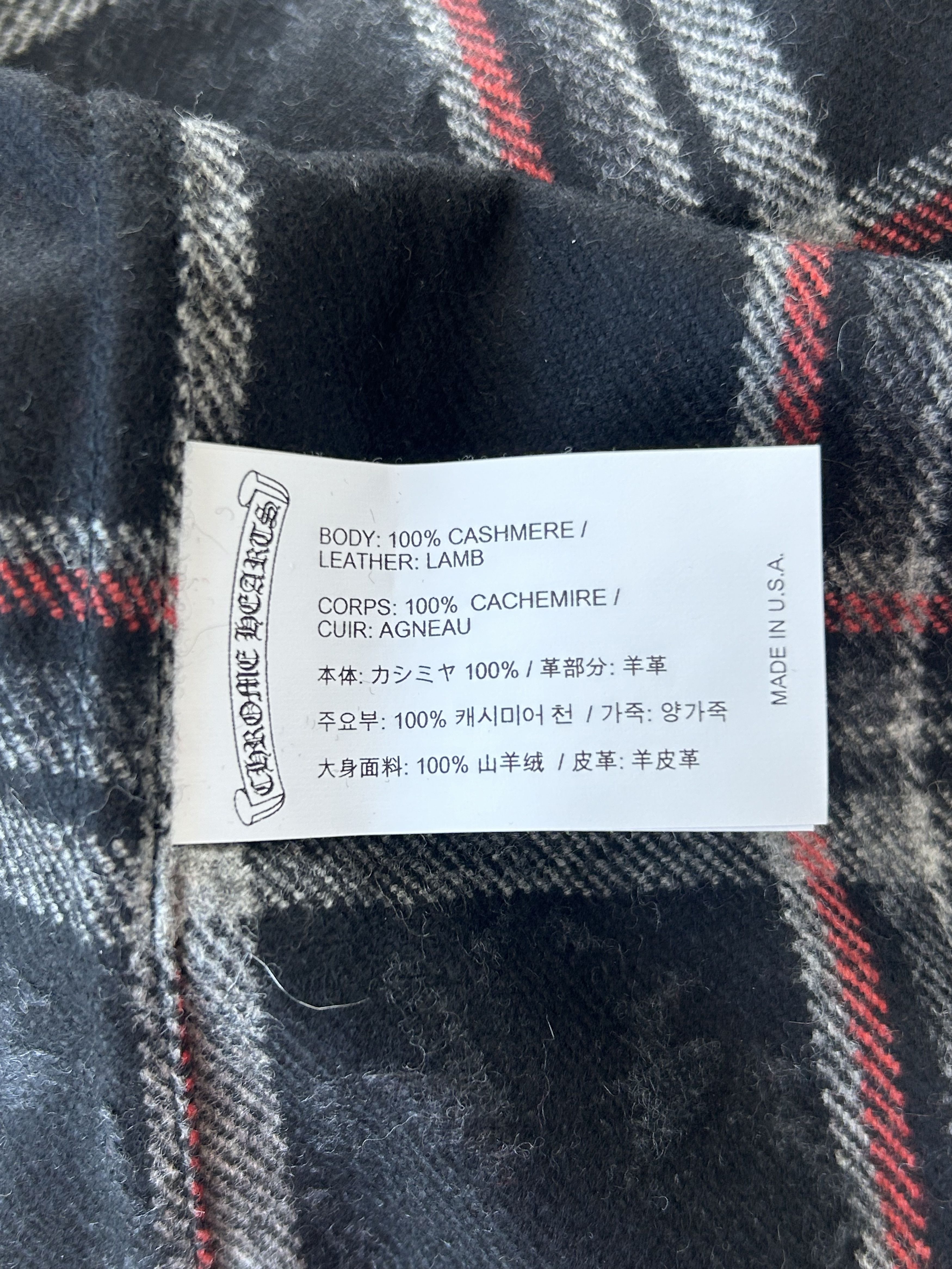 Chrome Hearts Chrome Hearts Navy Cross Jacquard Cashmere Button Up Shirt Size US S / EU 44-46 / 1 - 4 Thumbnail
