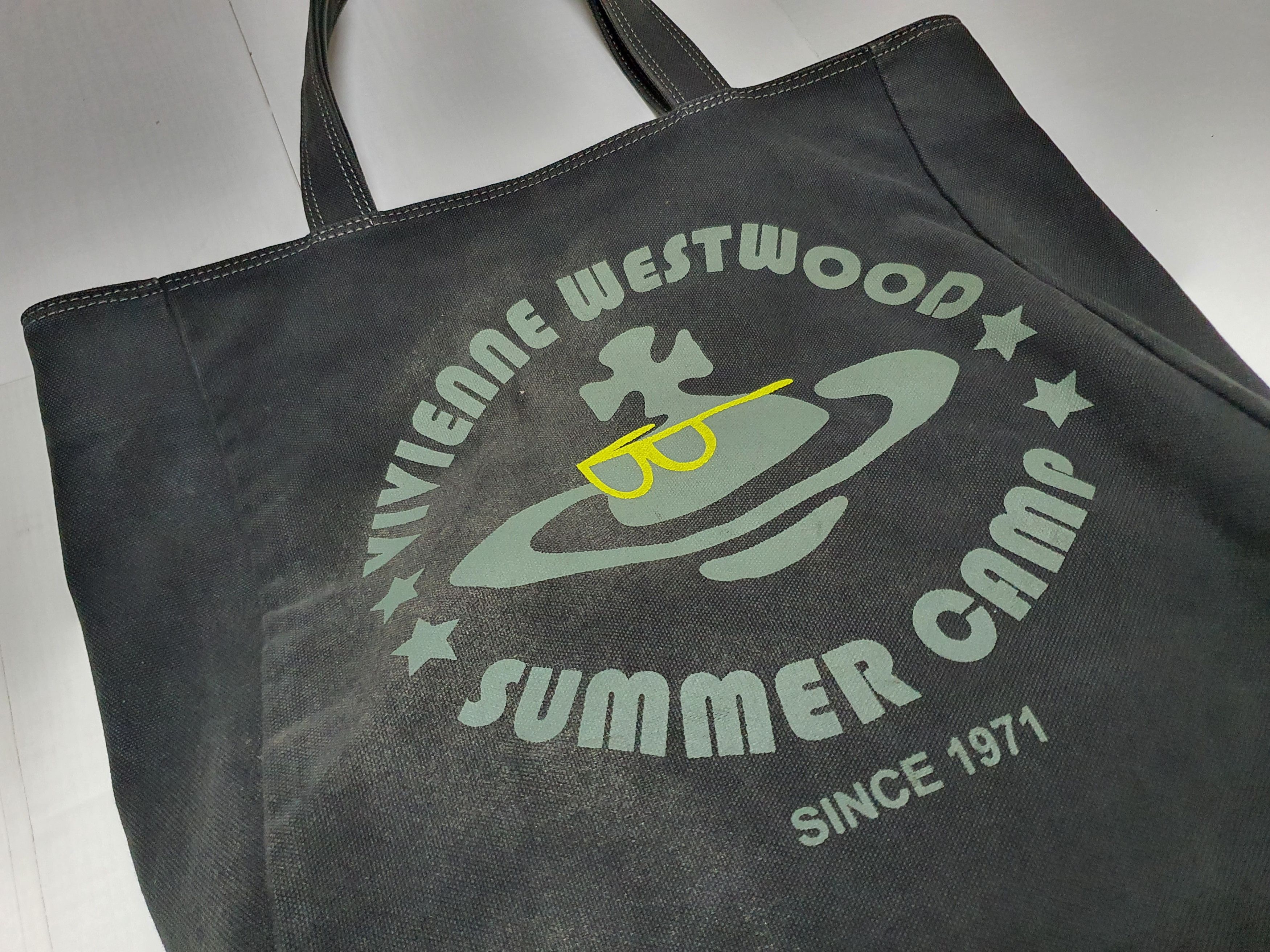 Vivienne Westwood Vivienne Westwood SUMMER CAMP Black Tote Bag. Size ONE SIZE - 4 Thumbnail