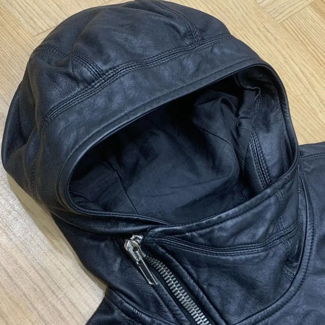 Rick Owens Rick Owens Bullet Leather Hood Jacket Size US S / EU 44-46 / 1 - 3 Thumbnail