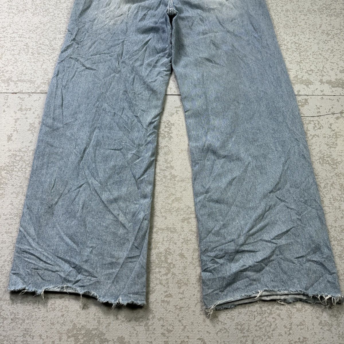 If Six Was Nine 💥Baggy💥 Ripped Blue Washed Jean - bdp0055 Size US 29 - 7 Thumbnail