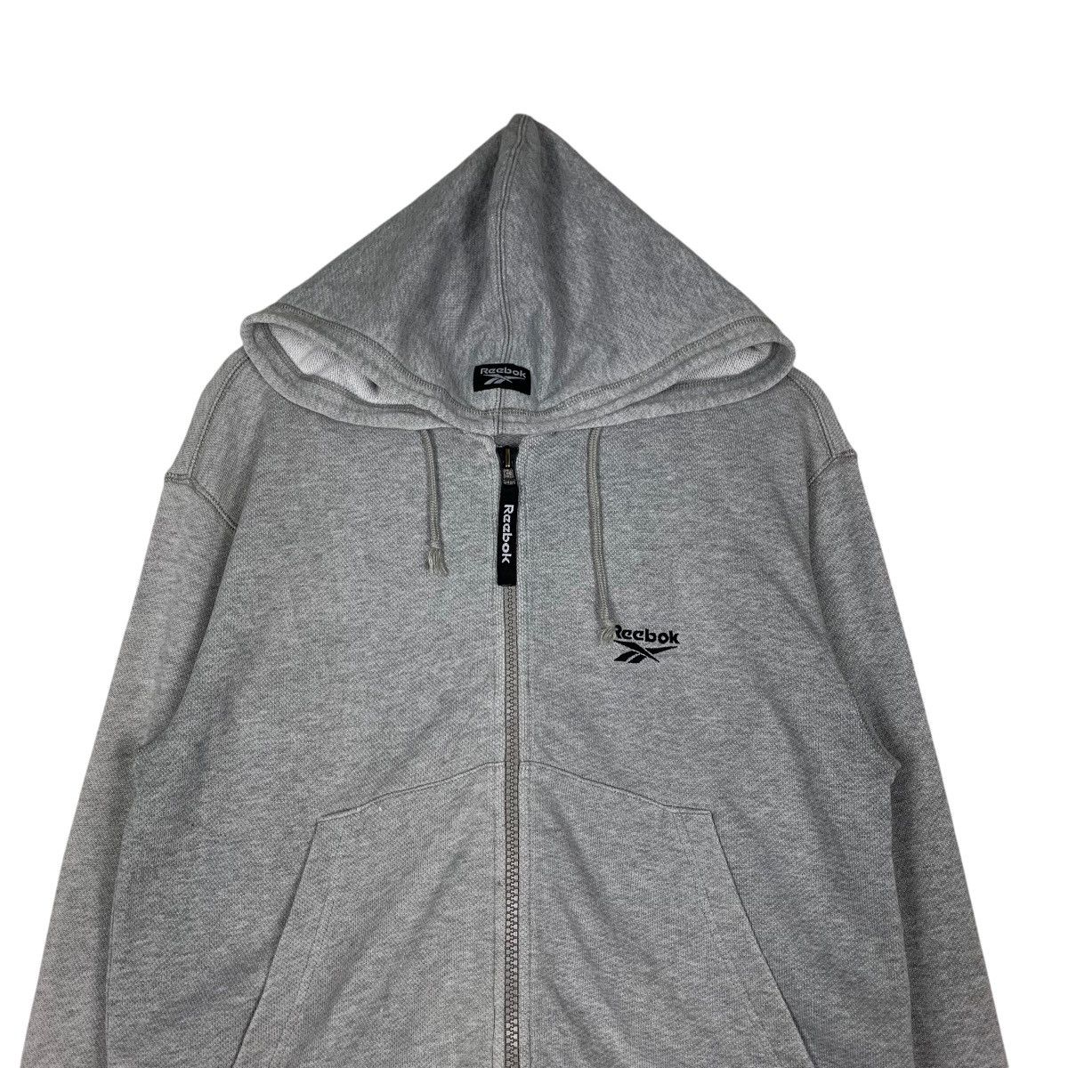 Reebok REEBOK Small Logo Zipper Hoodie Sweatshirt #1341-C60 Size US S / EU 44-46 / 1 - 2 Thumbnail