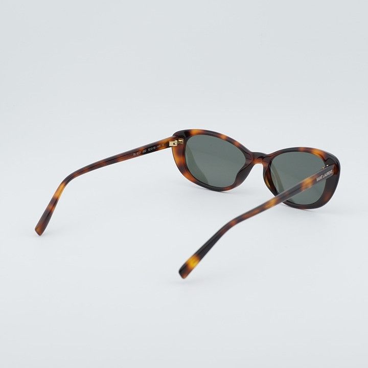 Saint Laurent Paris Saint Laurent SL822 002 Sunglasses Havana Cat Eye Frame Size ONE SIZE - 8 Thumbnail