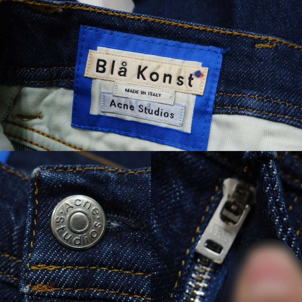 Acne Studios Bla Konst North Dark Blue Jeans Size US 29 - 8 Thumbnail