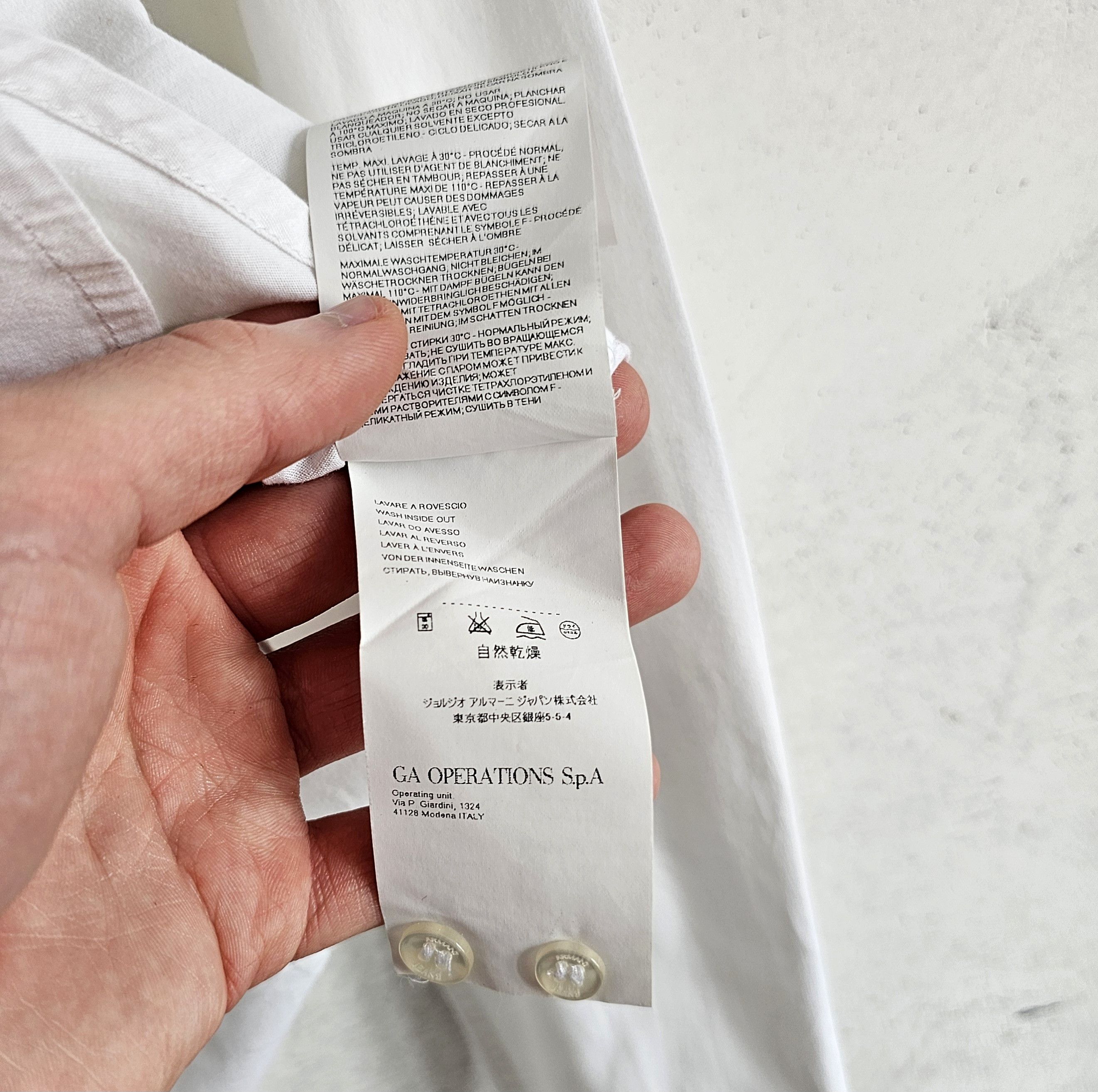 Armani Armani vintage shirt Size US XL / EU 56 / 4 - 9 Thumbnail