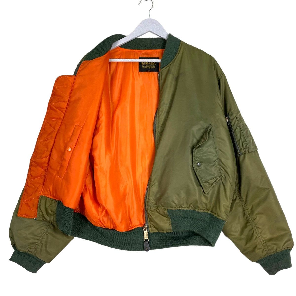 Flight Club × Japanese Brand 💥WARM HEART SUNFADED STREET RIOT MA1 BOMBER JACKET Size US L / EU 52-54 / 3 - 2 Thumbnail