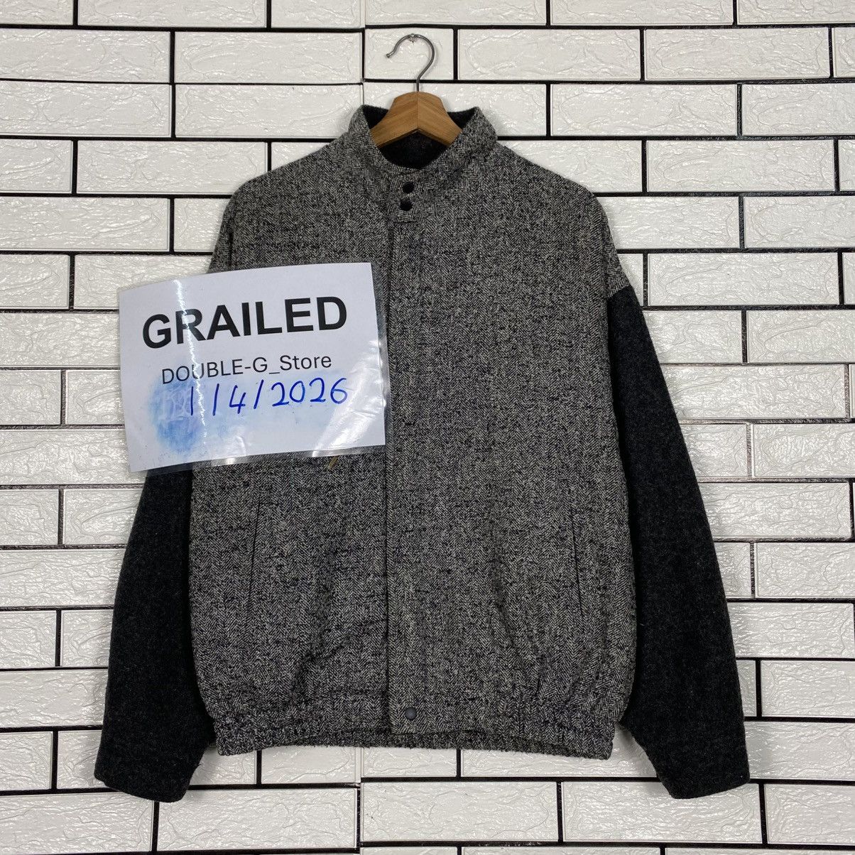 Issey Miyake 📌Vintage Wool Bomber Jacket Ginrei Rare Design Size US L / EU 52-54 / 3 - 1 Thumbnail
