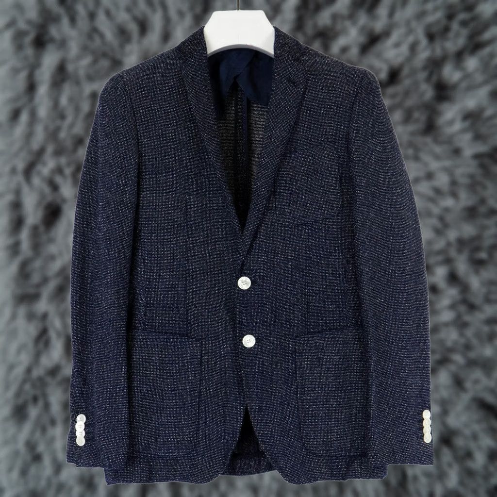 Hugo Boss HUGO BOSS Raye 8 Extra Slim Fit Blazer UK 48 Blue Single-Breasted Pocket Men's Size 48R - 1 Thumbnail