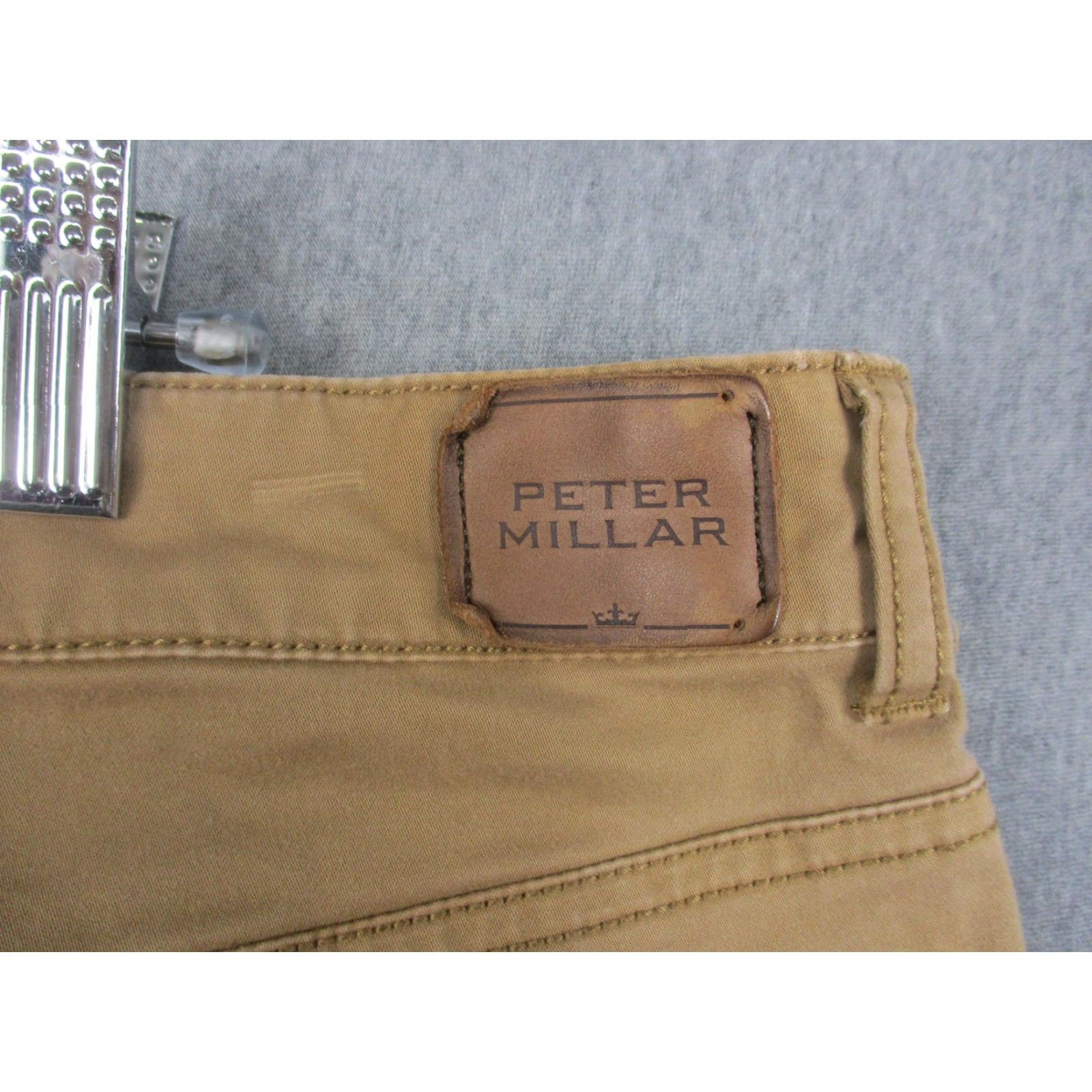 Peter Millar Peter Millar Pants Mens 38x32 Beige Chino Straight Leg 5 Pocket Casual Khaki Shirt? Size US 38 / EU 54 - 7 Thumbnail