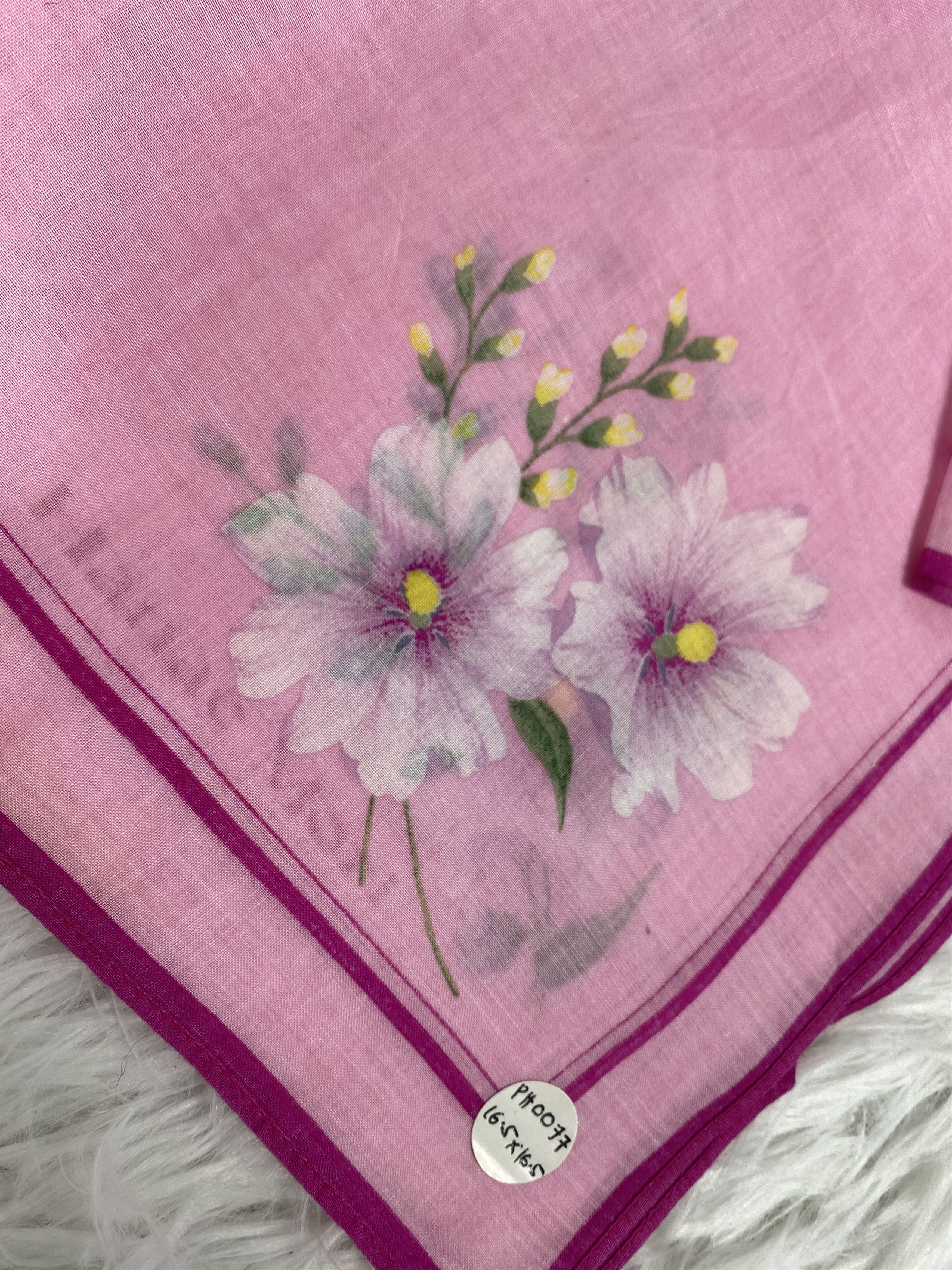 Hanae Mori Vintage Hanae Mori Handkerchief PH0077 Size ONE SIZE - 3 Thumbnail