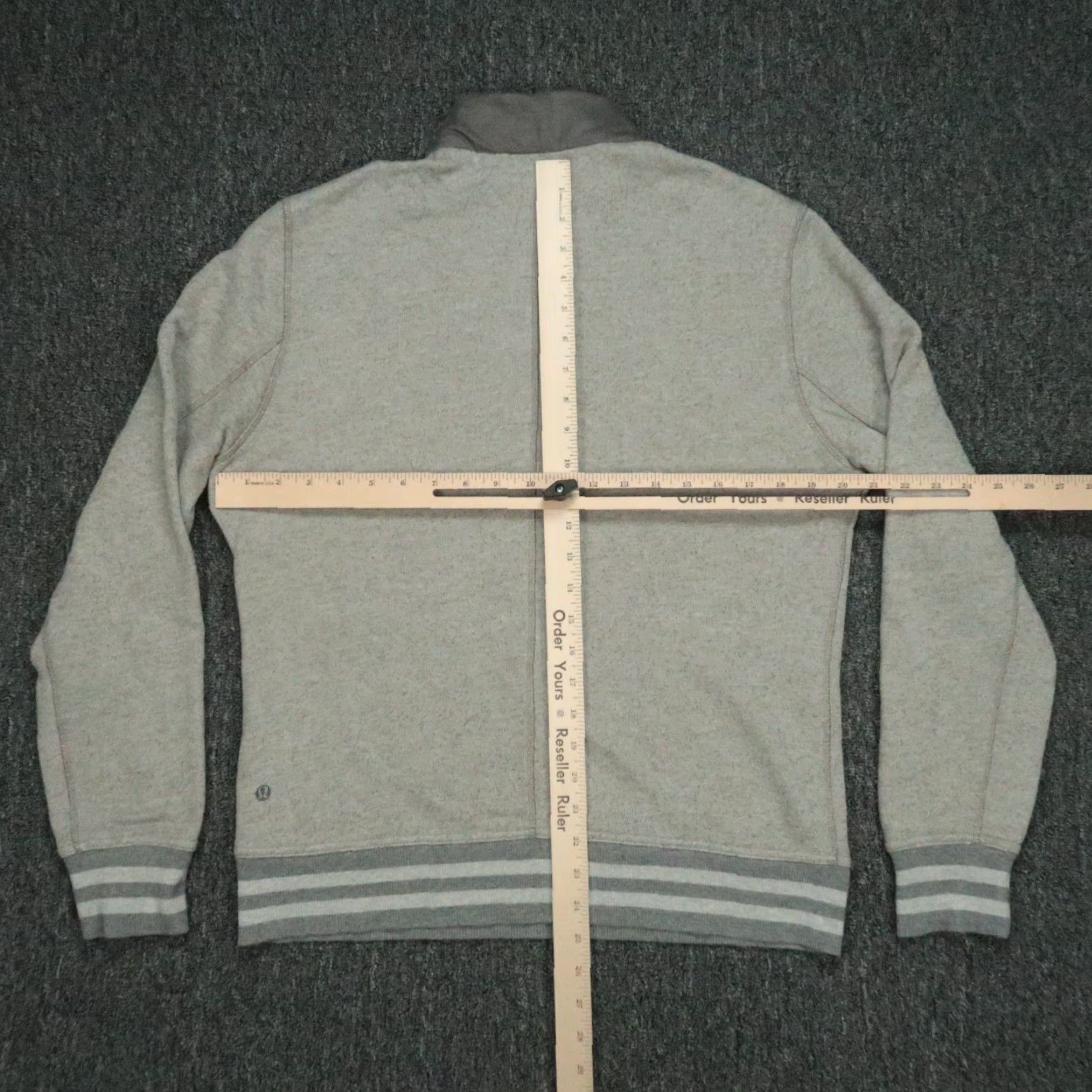Lululemon Lululemon Sweater Mens Large Gray Pullover Collared Long Sleeve Varsity Size US L / EU 52-54 / 3 - 5 Thumbnail