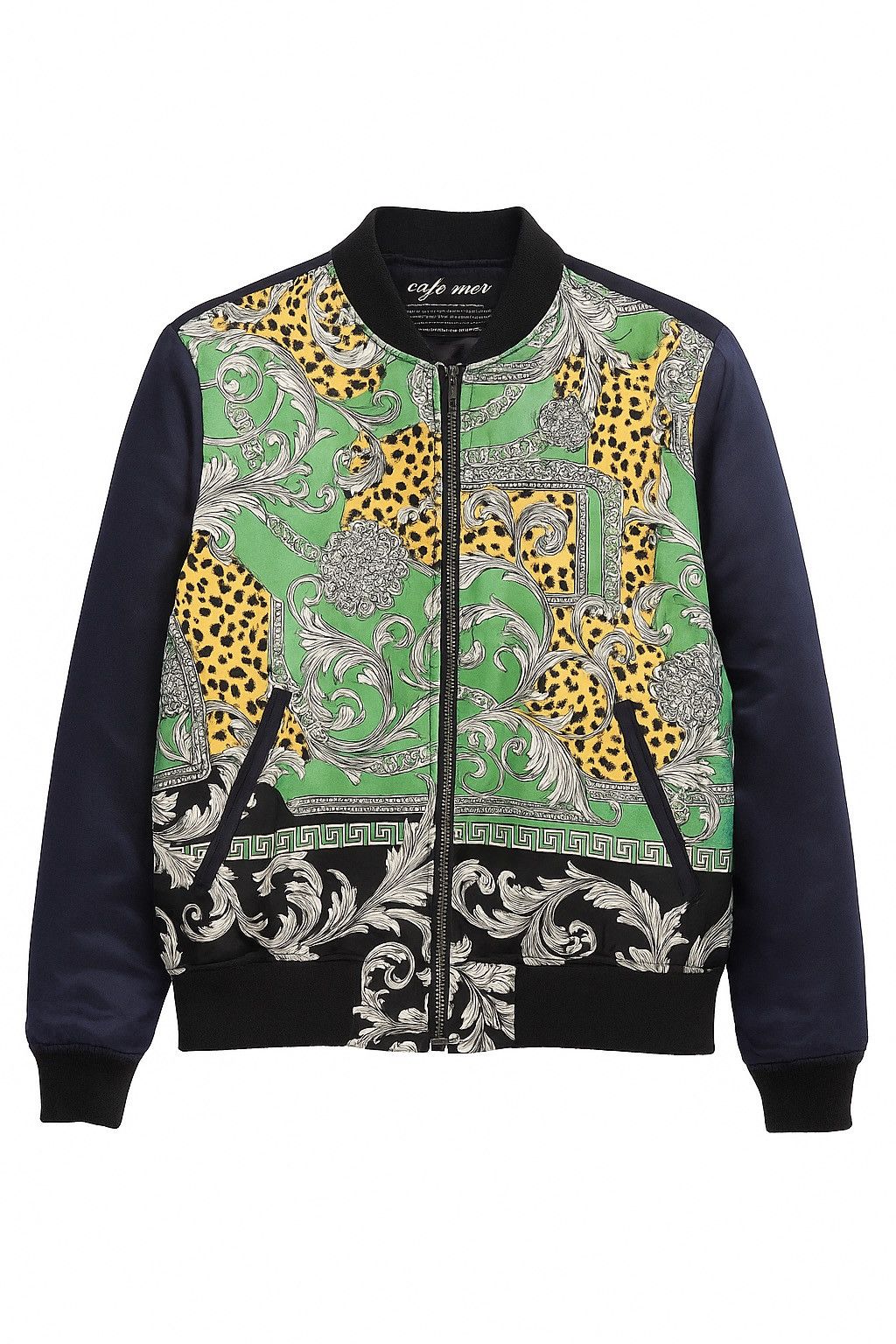 Vintage Café Mer California Baroque Bomber - Leopard Chain
