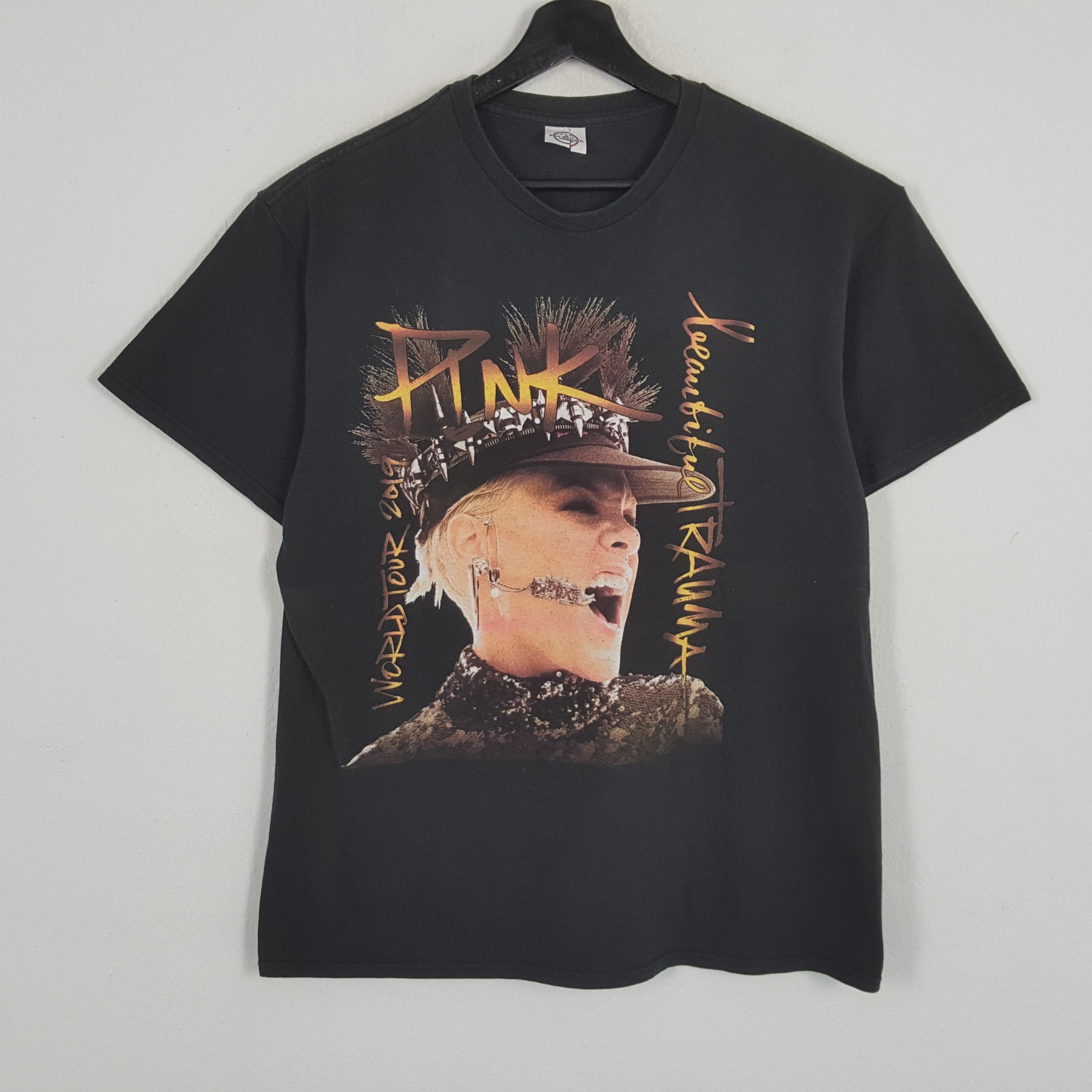 Band Tees × Vintage PINK TRAUMA Singer Music World Tour Tshirt Size US L / EU 52-54 / 3 - 1 Thumbnail