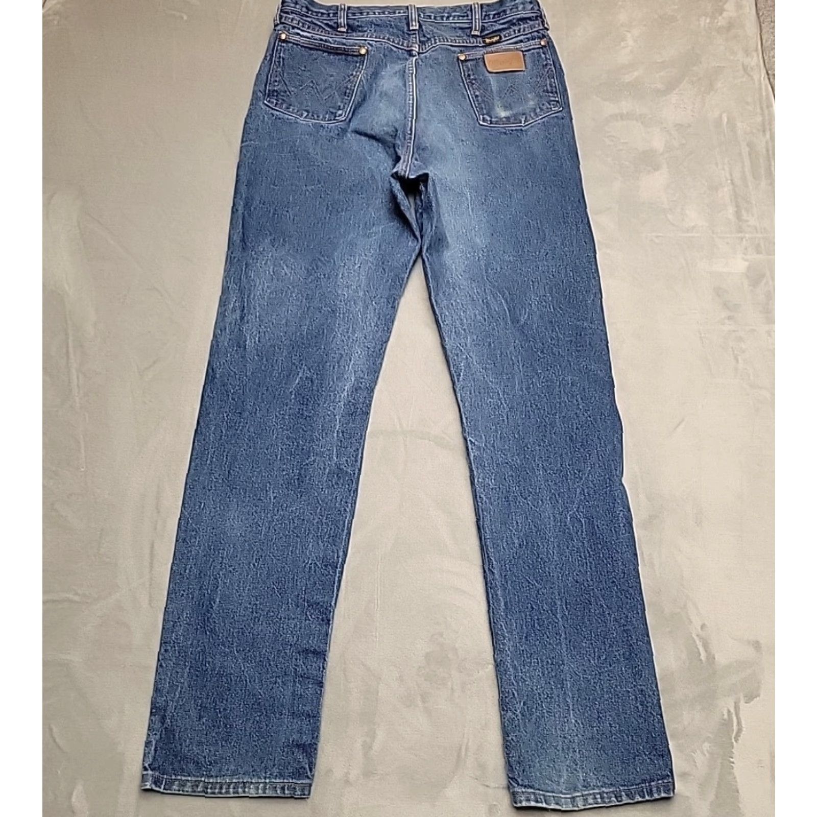 Wrangler Vintage Wrangler Jeans Mens 36x36 Faded Whiskered Denim Cowboy Made in USA Pants Size US 36 / EU 52 - 4 Thumbnail