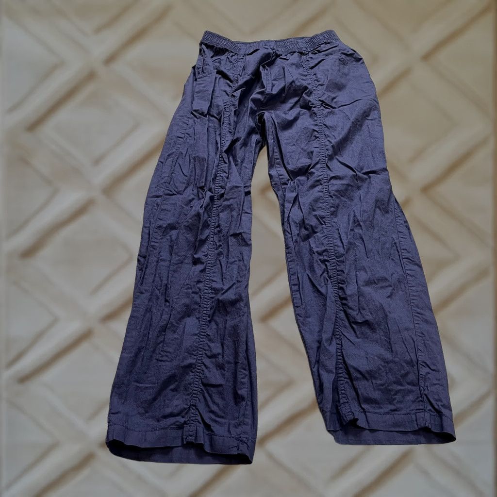 Vintage Unbranded Pull On Pants Womens 30x30 Blue Elastic Waist Stretch Cotton Denim Straight Classic Plus Size 30 Inseam 30 in Size 30" / US 8 / IT 44 - 1 Thumbnail