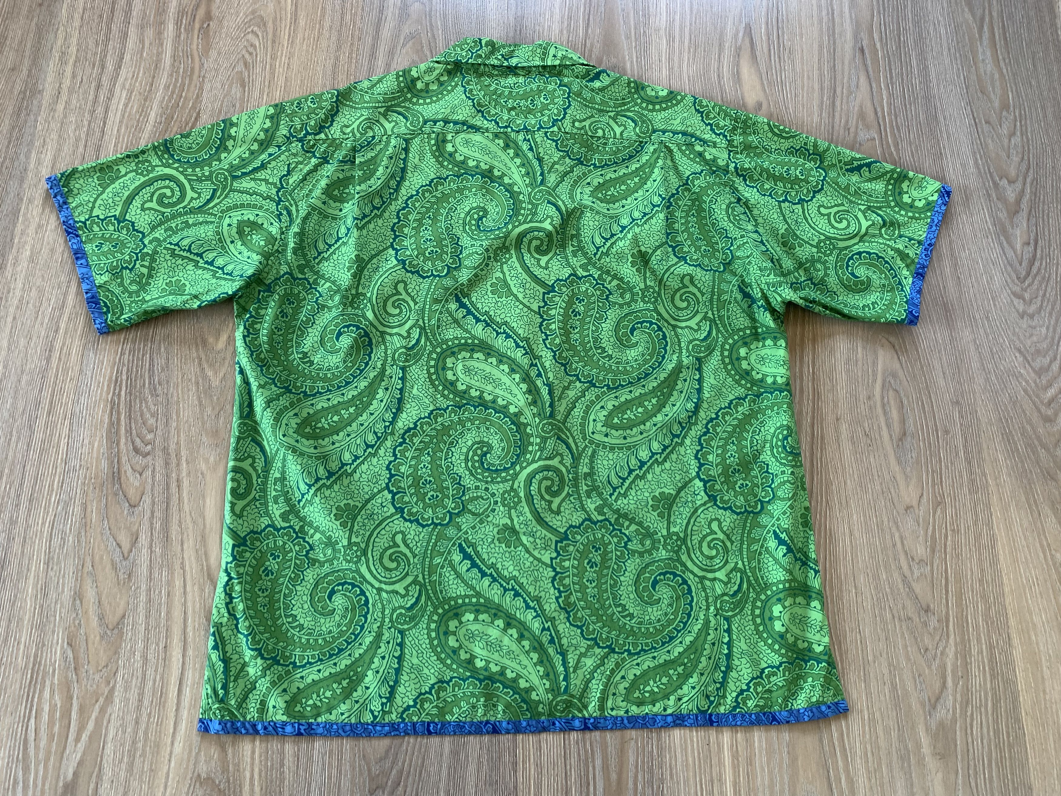 Tommy Hilfiger Tommy Hilfiger Vintage Short Sleeve Paisley Hawaiian Shirt Size US XL / EU 56 / 4 - 3 Thumbnail