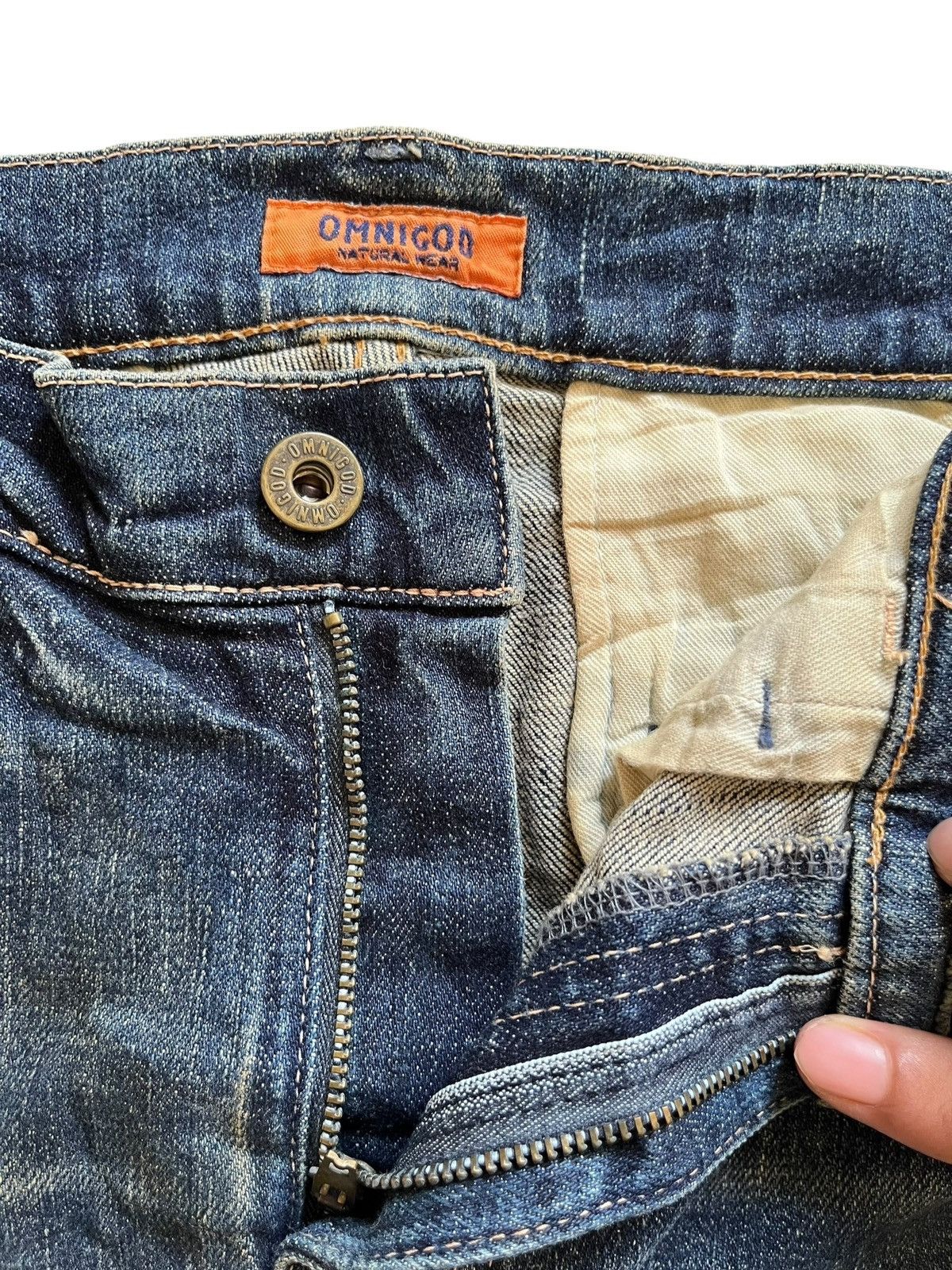 Japanese Brand × OMNIGOD × Tornado Mart Vintage Japanese Omnigod Cargo Style Mud Wash Bootcut Jeans Size US 28 / EU 44 - 9 Thumbnail