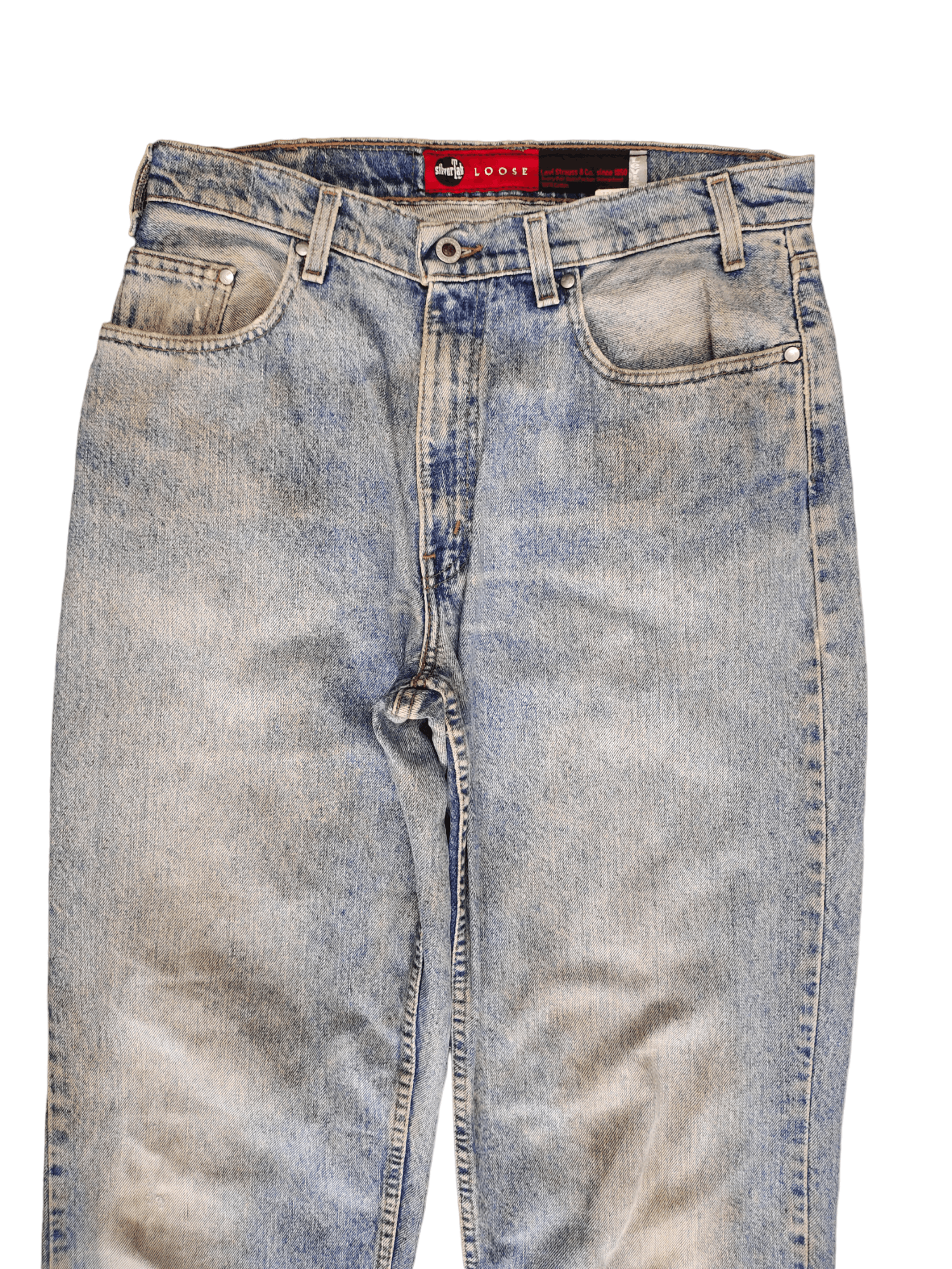 Levi's Vintage Clothing 90s Baggy Loose Jeans Levis Silvertab Loose Leg Hip Hop Y2k Size US 33 - 11 Thumbnail