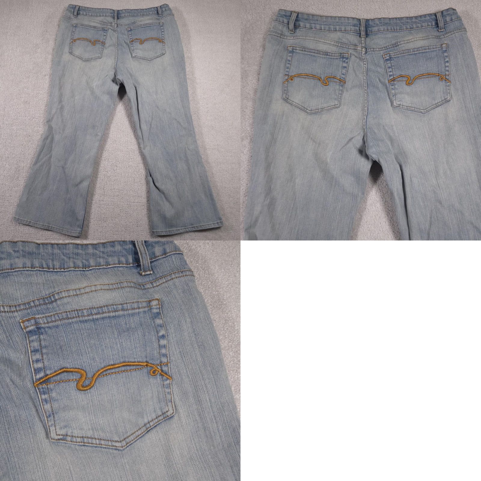 Vintage Duck Head Jeans Womens 22W Short Light Wash Bootcut Stretch Denim Plus Size Blue Size 40" / US 18 - 9 Thumbnail