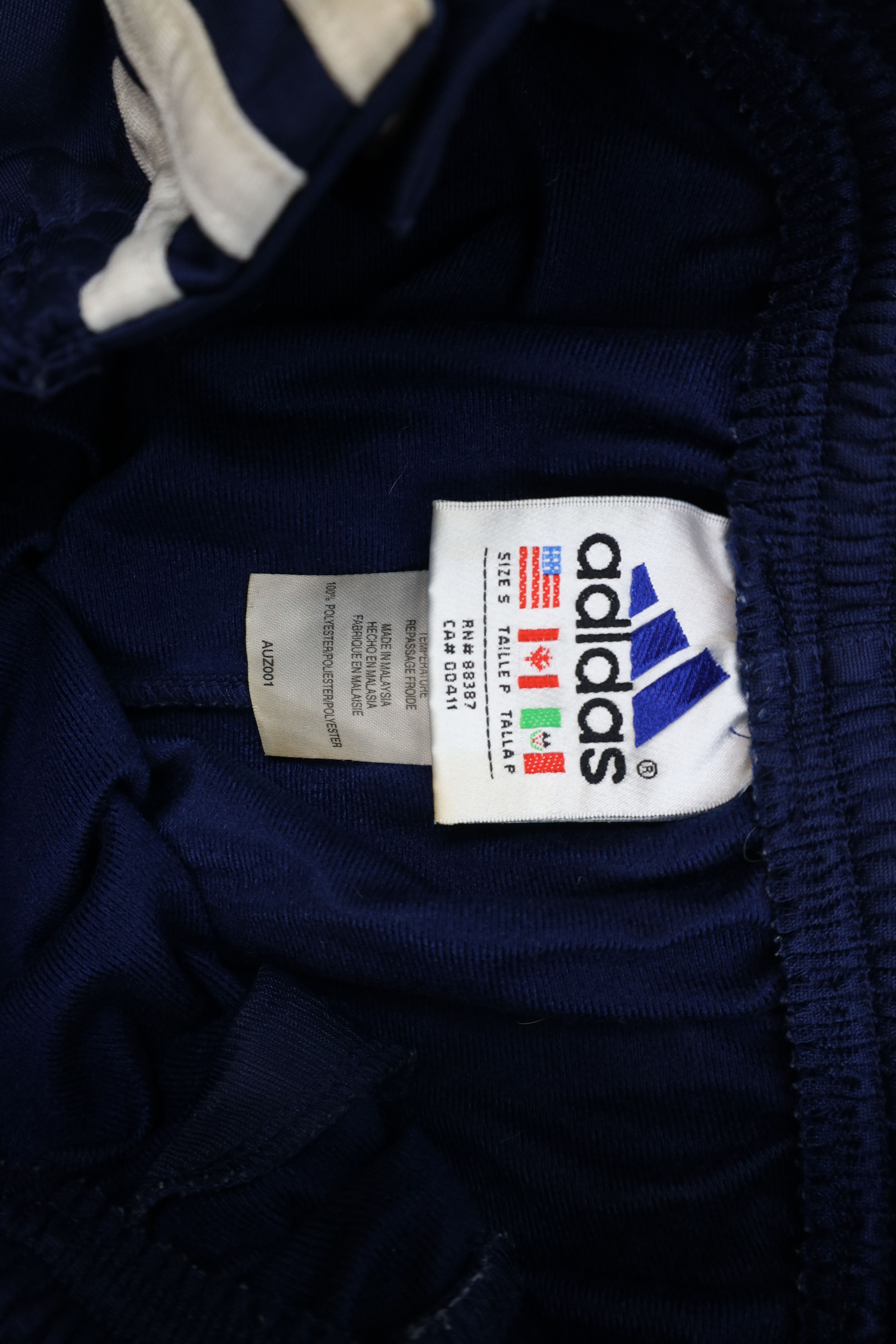 Adidas × Vintage Vintage 90s Adidas Spell Out Wide Leg Tearaway Pants Blue Size US 32 / EU 48 - 11 Thumbnail