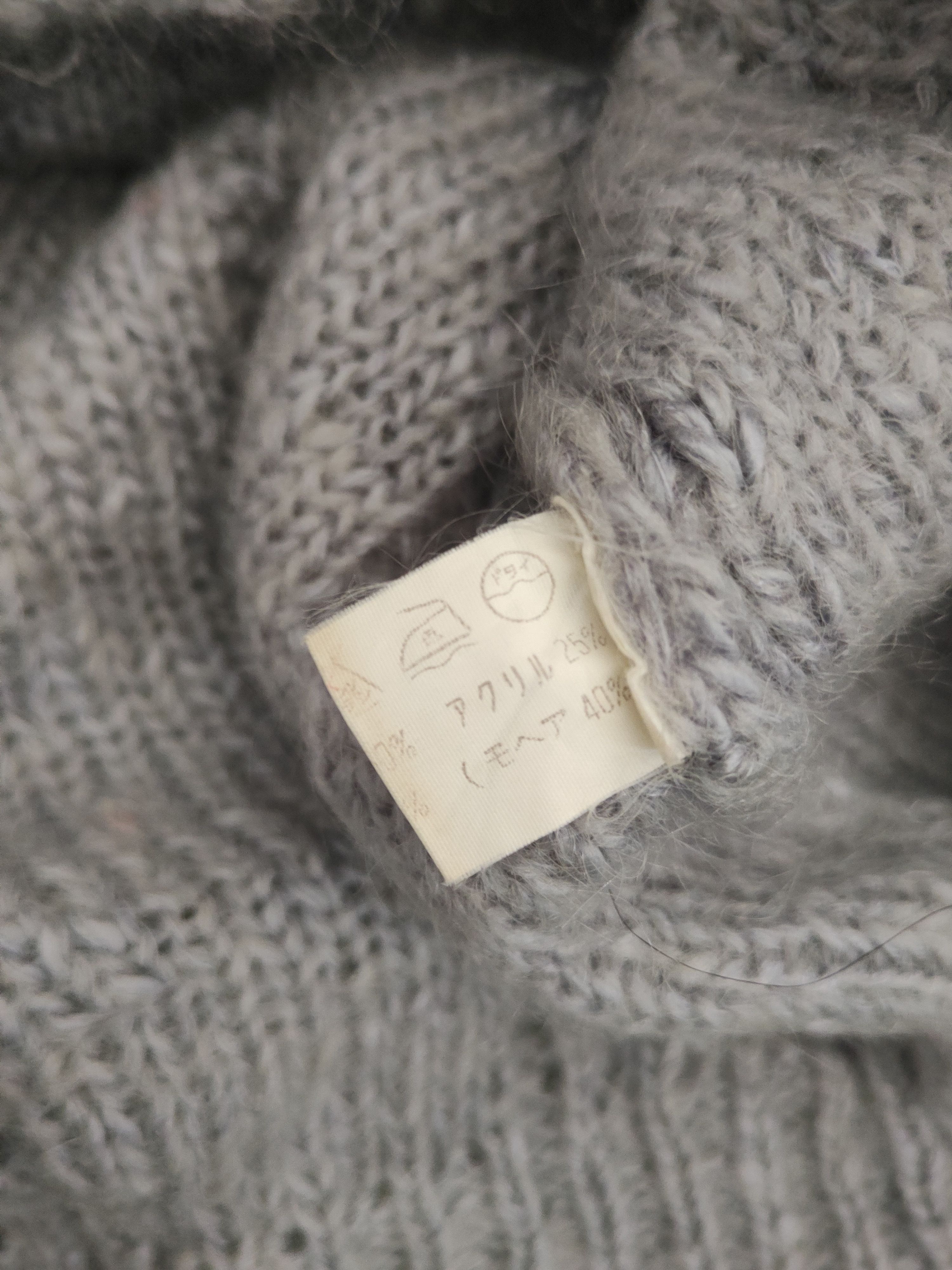 Japanese Brand DL New Seraph Gray Knitwear Cardigans #46-562 Size M / US 6-8 / IT 42-44 - 10 Thumbnail