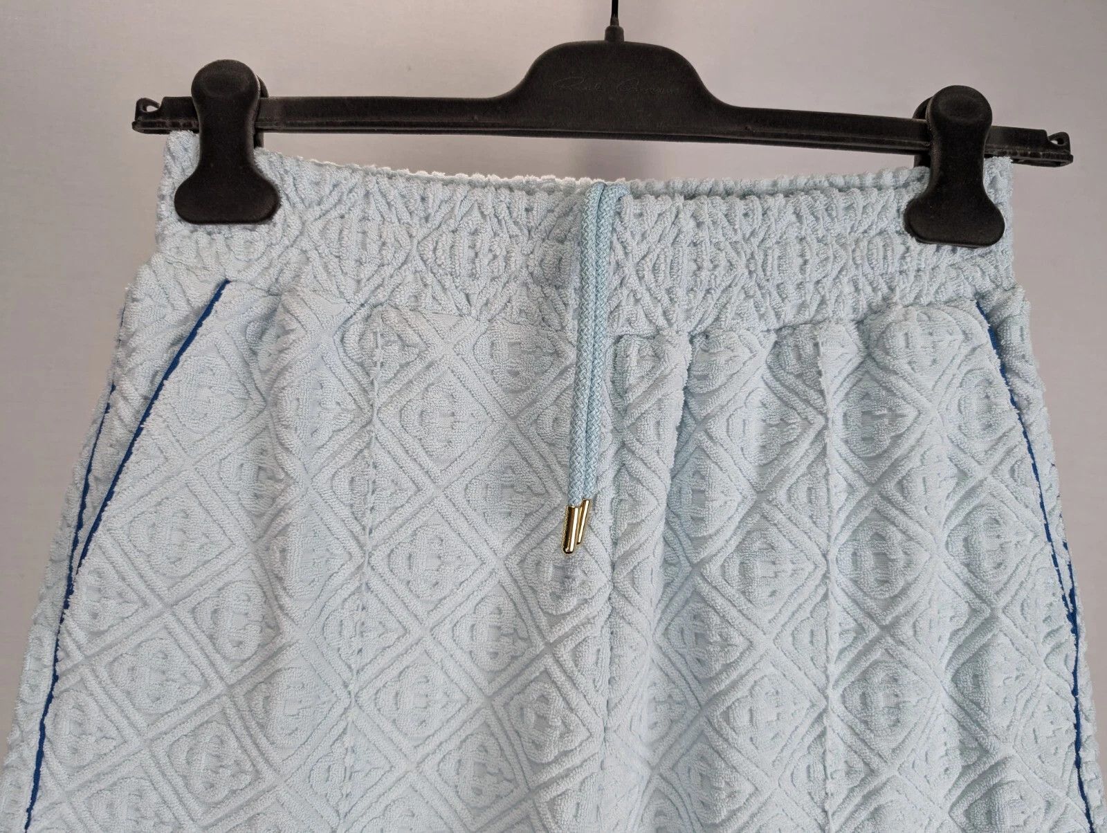 Casablanca o1rshd1 DUP / Towelling Monogram Shorts in Light Blue Size US 30 / EU 46 - 10 Thumbnail