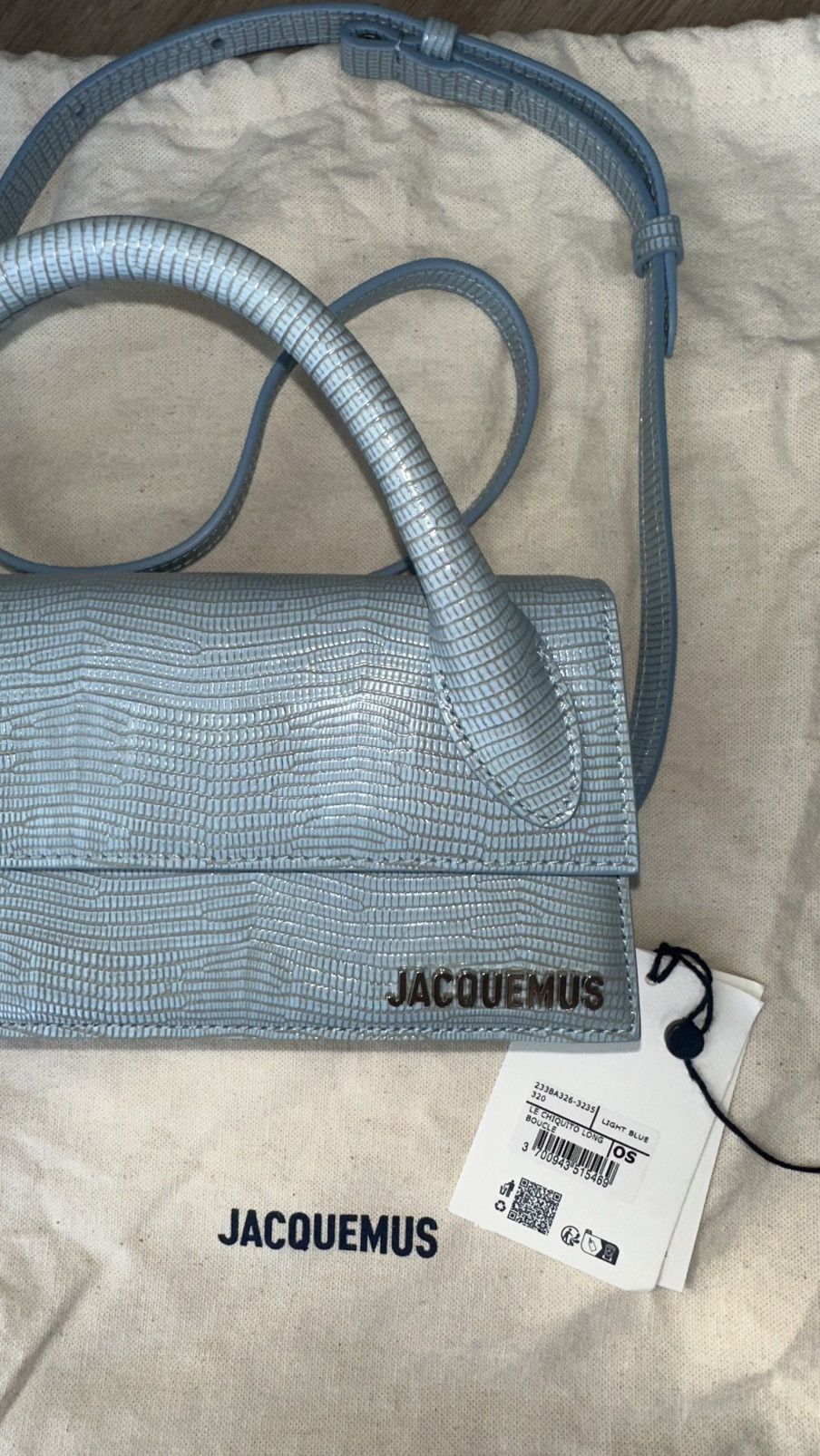 Jacquemus Jacquemus Blue La Croisière 'Le Chiquito Long Boucle' Bag Size ONE SIZE - 3 Thumbnail