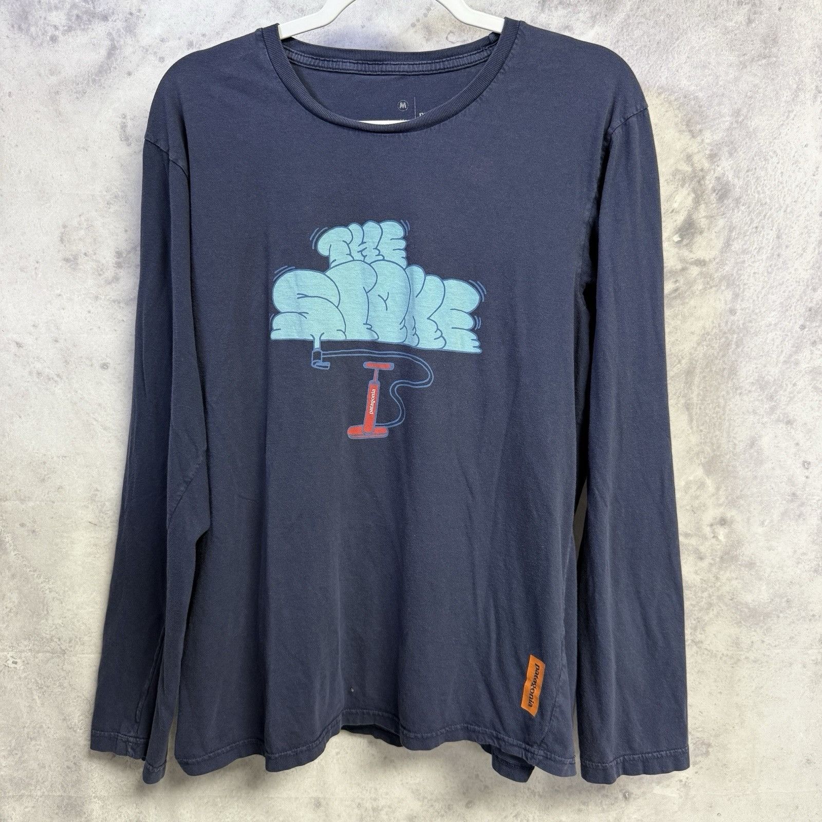 Patagonia Patagonia ‘The Stoke’ T Shirt Men M 21.5x26.6 Blue Long Slee Size US M / EU 48-50 / 2 - 1 Thumbnail