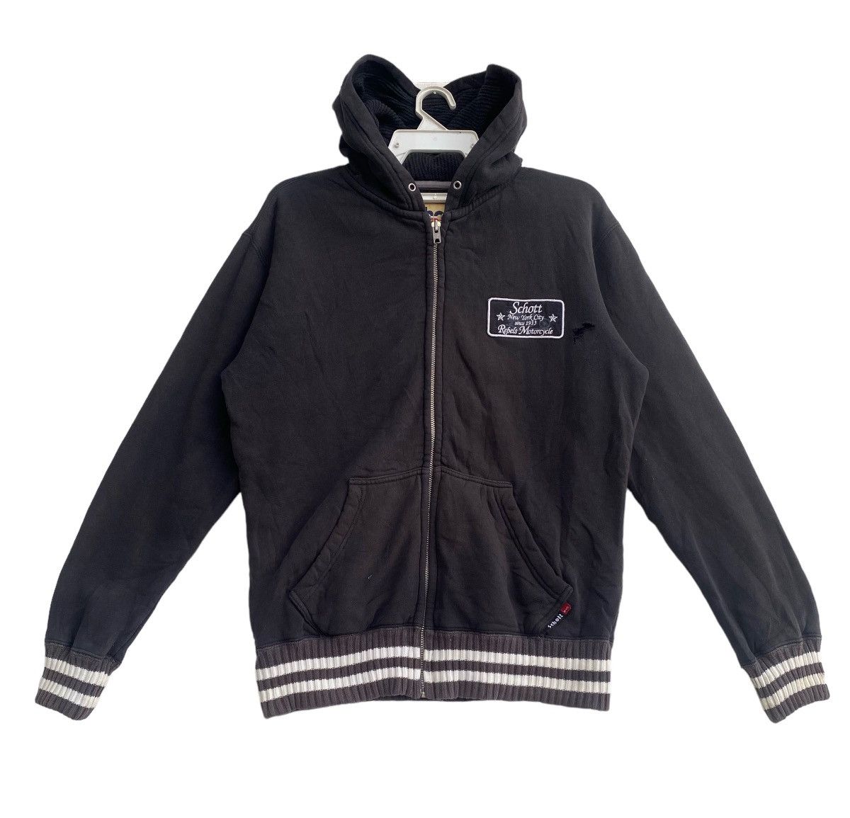 Schott × Vintage Vtg 90s Schott bros patch logo thermal cotton lined jacket Size US M / EU 48-50 / 2 - 3 Thumbnail