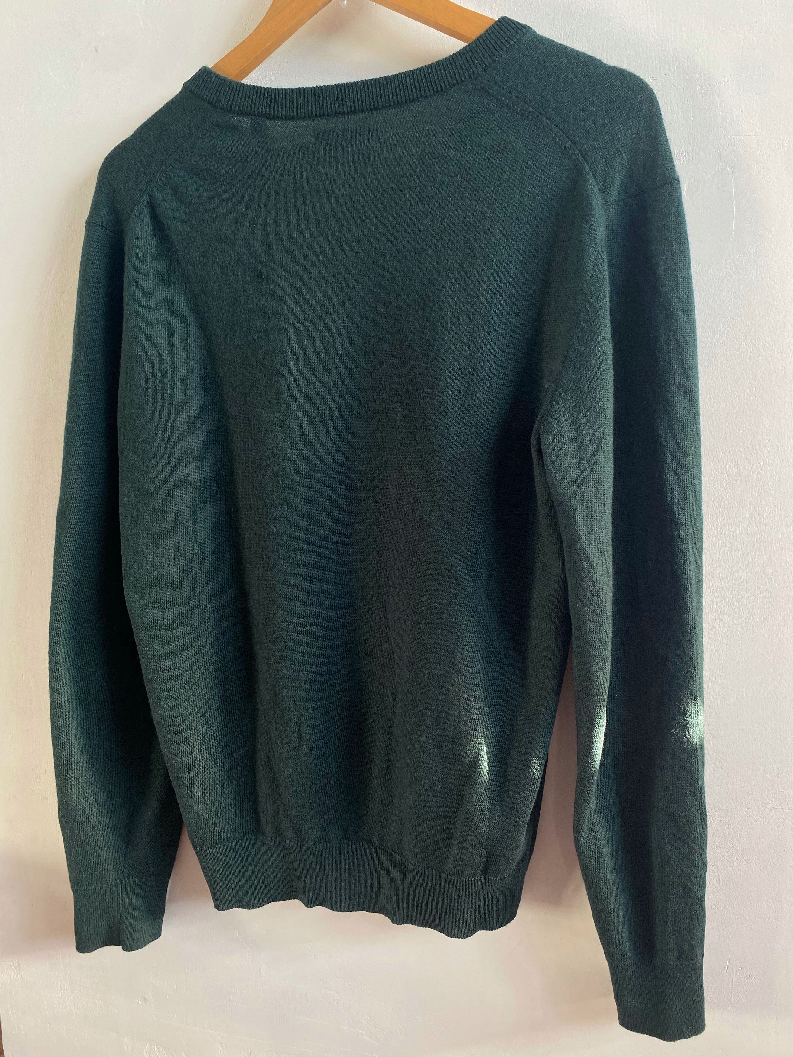 Gant GANT - EXTRA FINE LAMBSWOOL 100% v-neck sweater knit size L Size US L / EU 52-54 / 3 - 9 Thumbnail