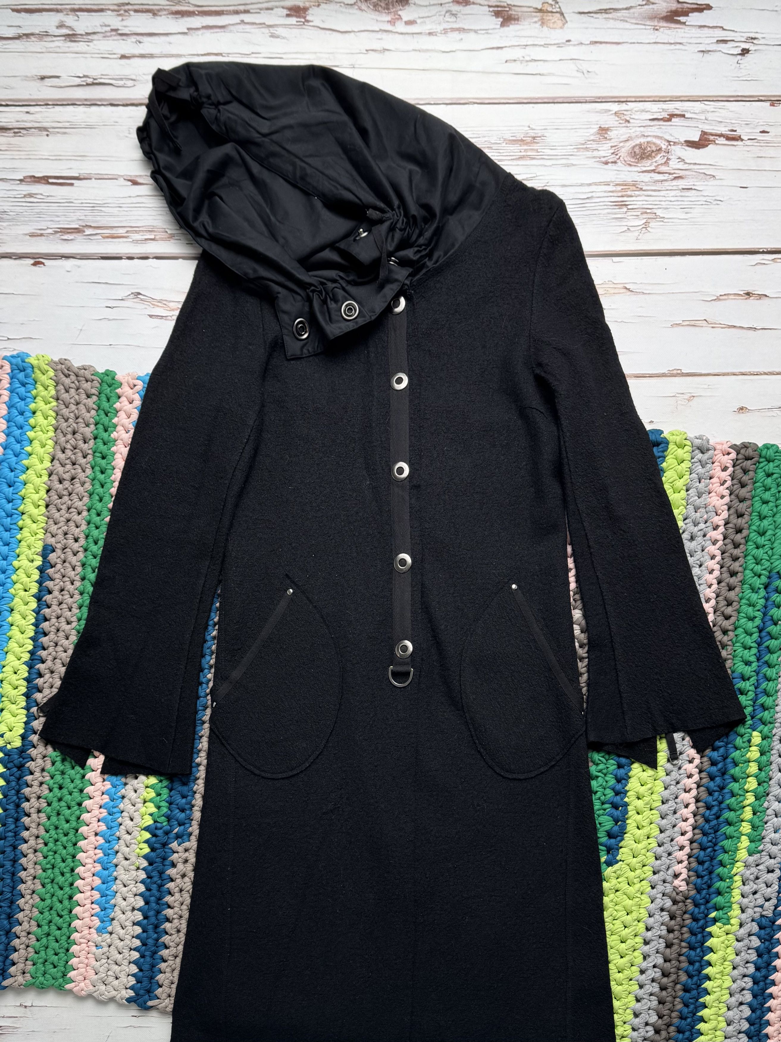Cop Copine Cop Copine Vintage Laine Wool Hooded Coat (D10) Size M / US 6-8 / IT 42-44 - 7 Thumbnail
