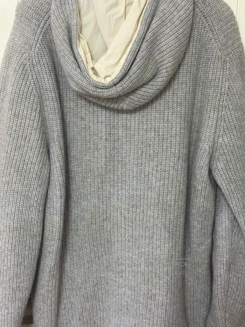 Brunello Cucinelli Brunello Cucinelli Men's Light Gray Hooded Cashmere Jacket Size US M / EU 48-50 / 2 - 3 Thumbnail