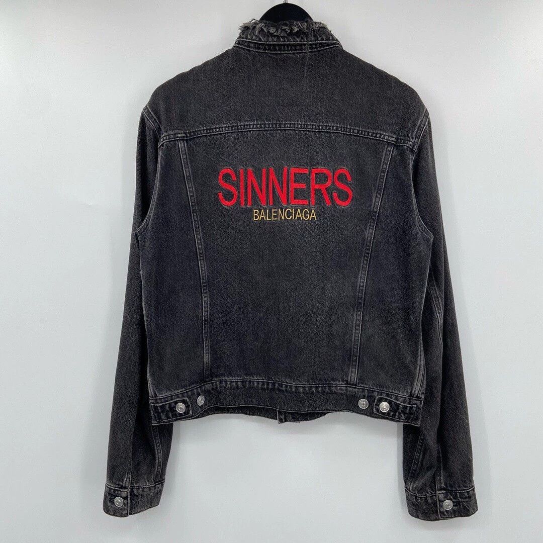 Balenciaga Sinners Denim Jacket | Grailed