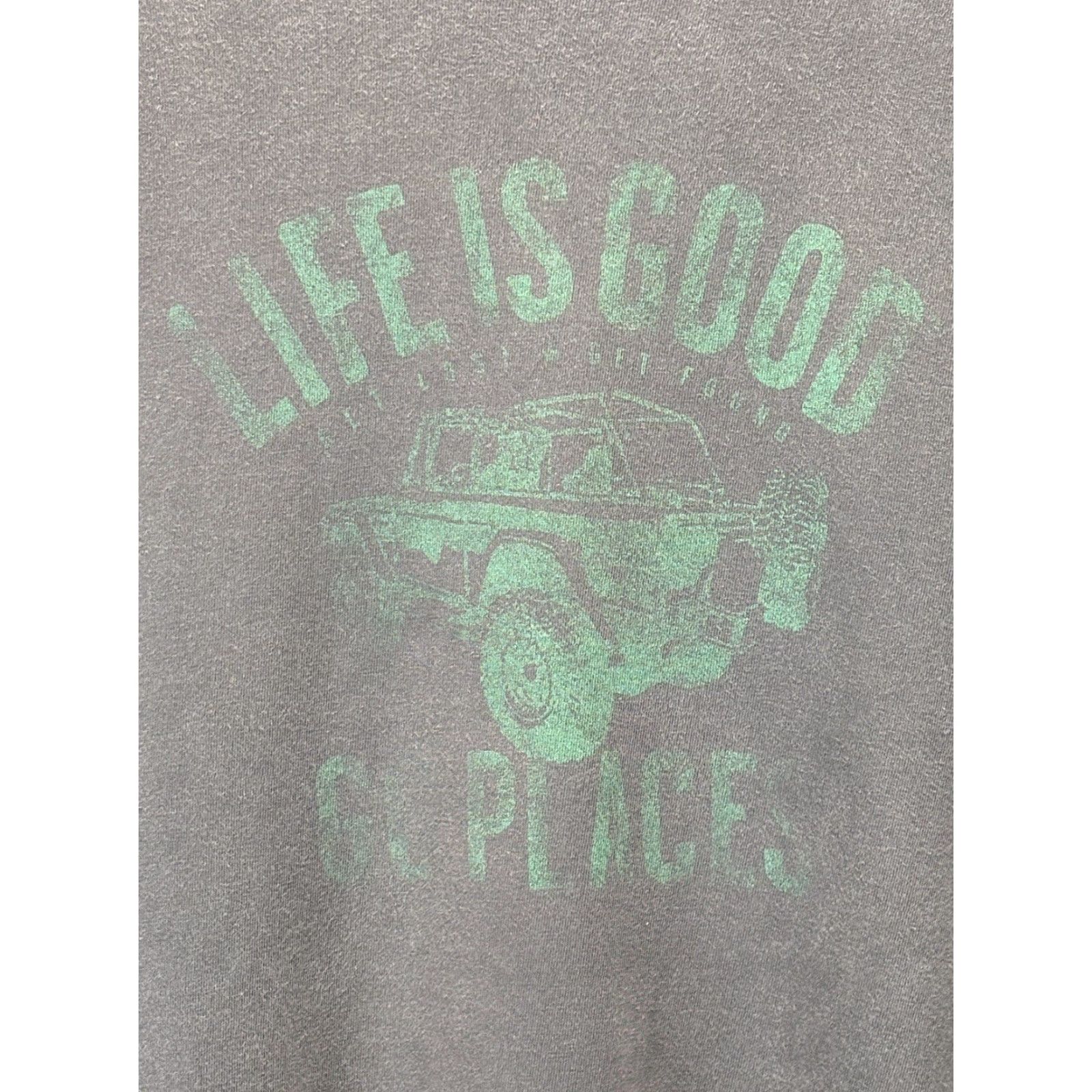 Life is Good VINTAGE Life Is Good Go Places Jeep Shirt XL Men Long Sleeve Gray Outdoor Mens Size US XL / EU 56 / 4 - 2 Thumbnail