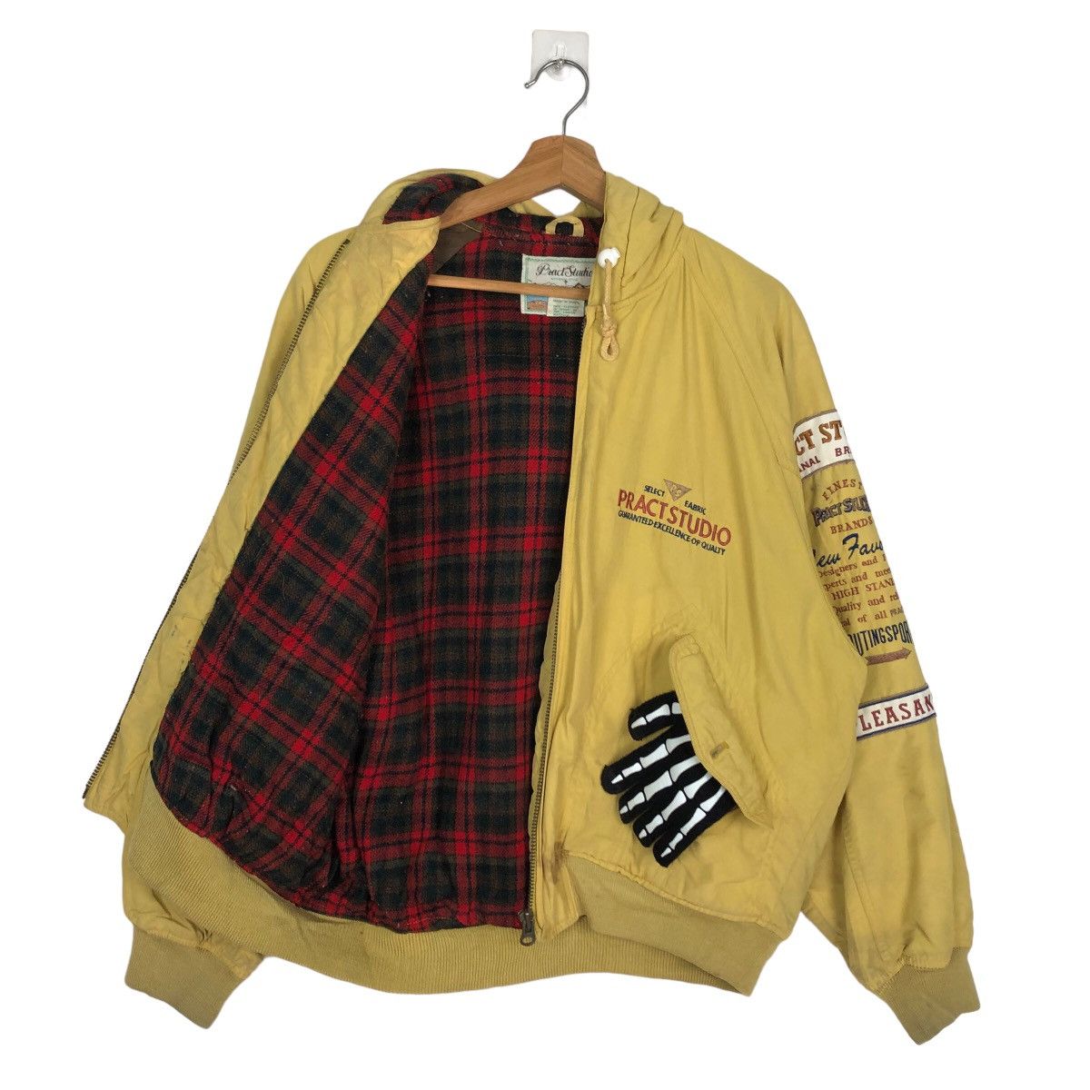 Japanese Brand VINTAGE BOMBER JACKET PRACT STUDIO ISSEY MIYAKE BIG LOGO Size US M / EU 48-50 / 2 - 9 Thumbnail
