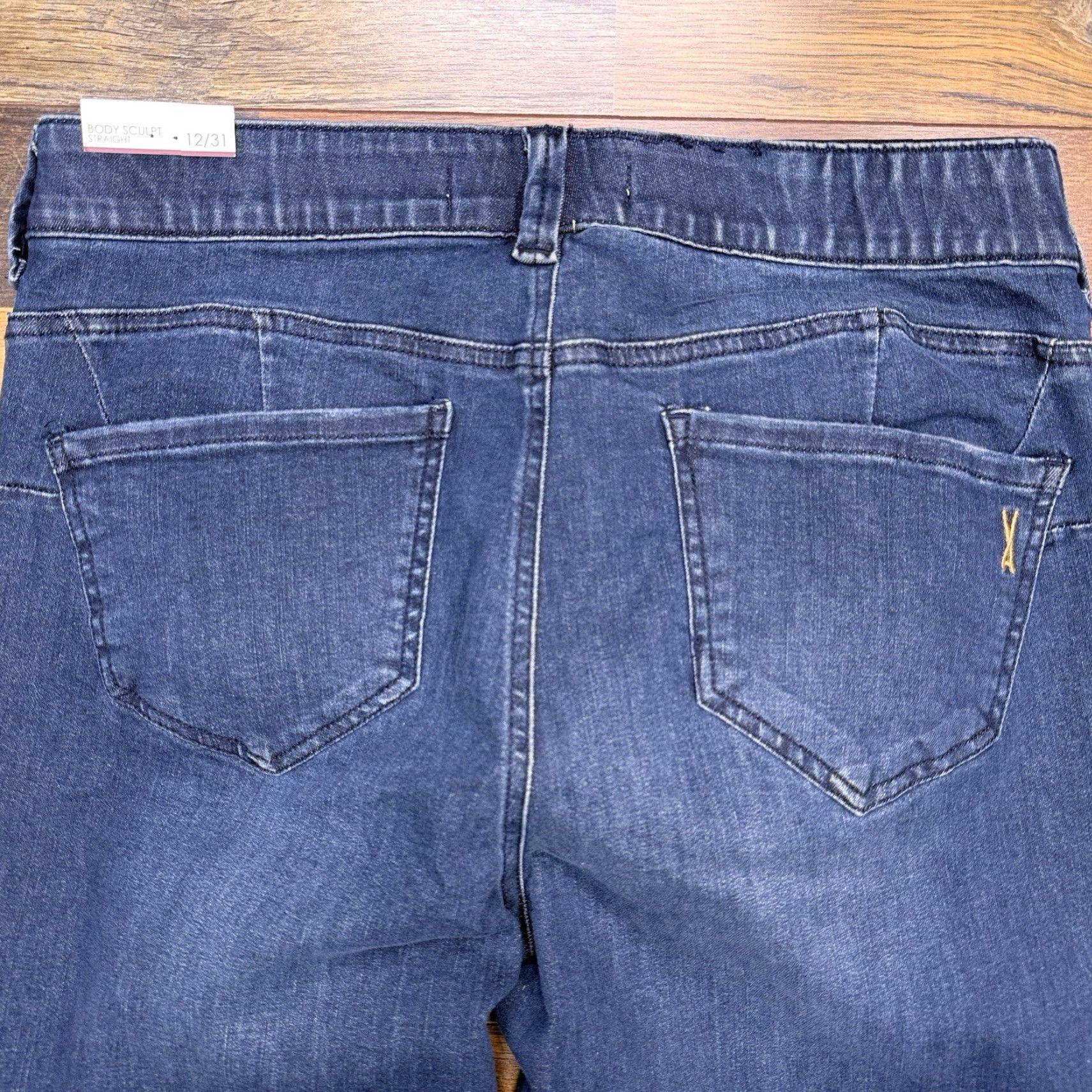 Vintage Vintage America Jeans Womens 12 Straight Jeans City Blue 5-Pocket Regular Rise Mid Denim Cotton Blend Stretch Inseam 29 in Zip Button 31 Waist NWT Size 34" / US 12 / IT 48 - 7 Thumbnail