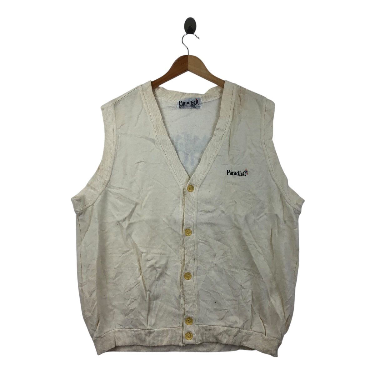 Vintage PARADISO Made In JAPAN Sleeveless Sweatshirt Size US XL / EU 56 / 4 - 1 Thumbnail