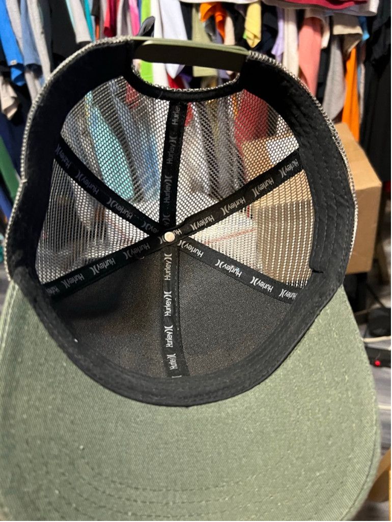 Hurley Men's Hurley Green Grey Trucker Hat One Size Size ONE SIZE - 6 Thumbnail