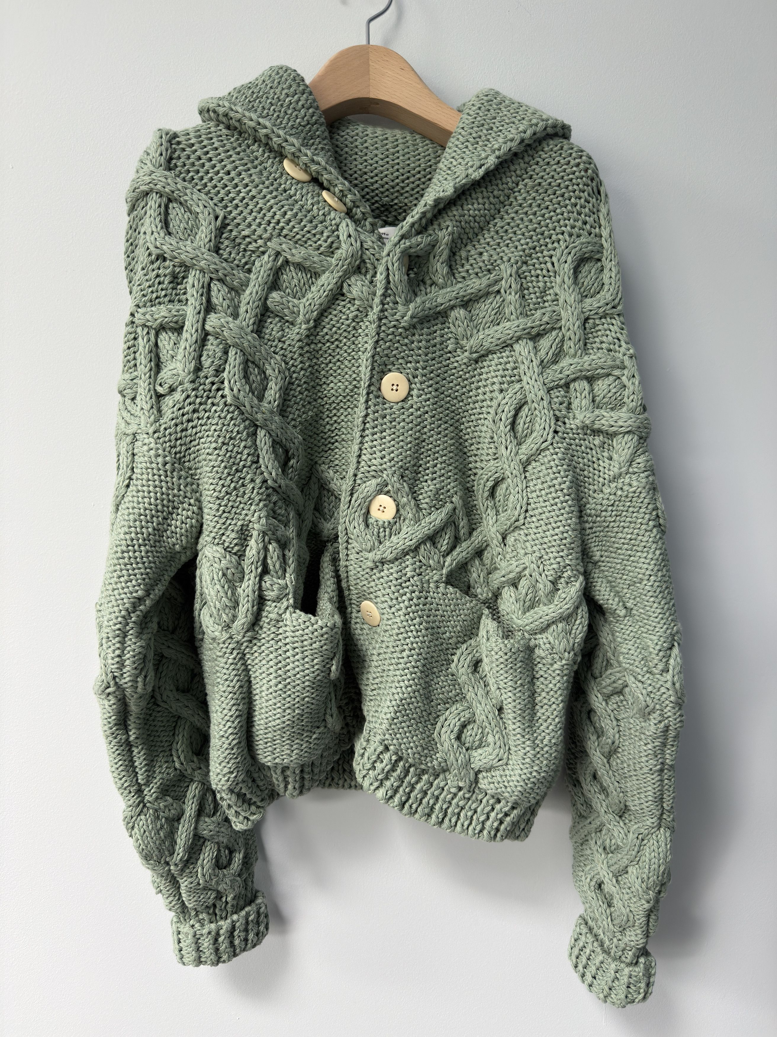 Visvim Visvim Cowichan SB Hand-Knit Size 3 Light Green Size US L / EU 52-54 / 3 - 1 Thumbnail