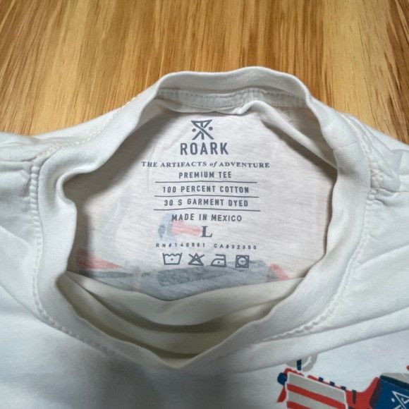 Other Roark Motorcycle White T Shirt Mens Large Size US L / EU 52-54 / 3 - 3 Thumbnail