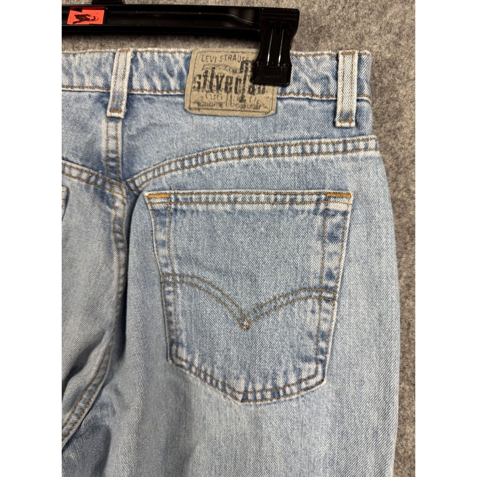 Levi's VINTAGE Levis SilverTab Loose Jeans Women Medium 13/14 Blue Baggy 90s Denim Size 32" / US 10 / IT 46 - 4 Thumbnail