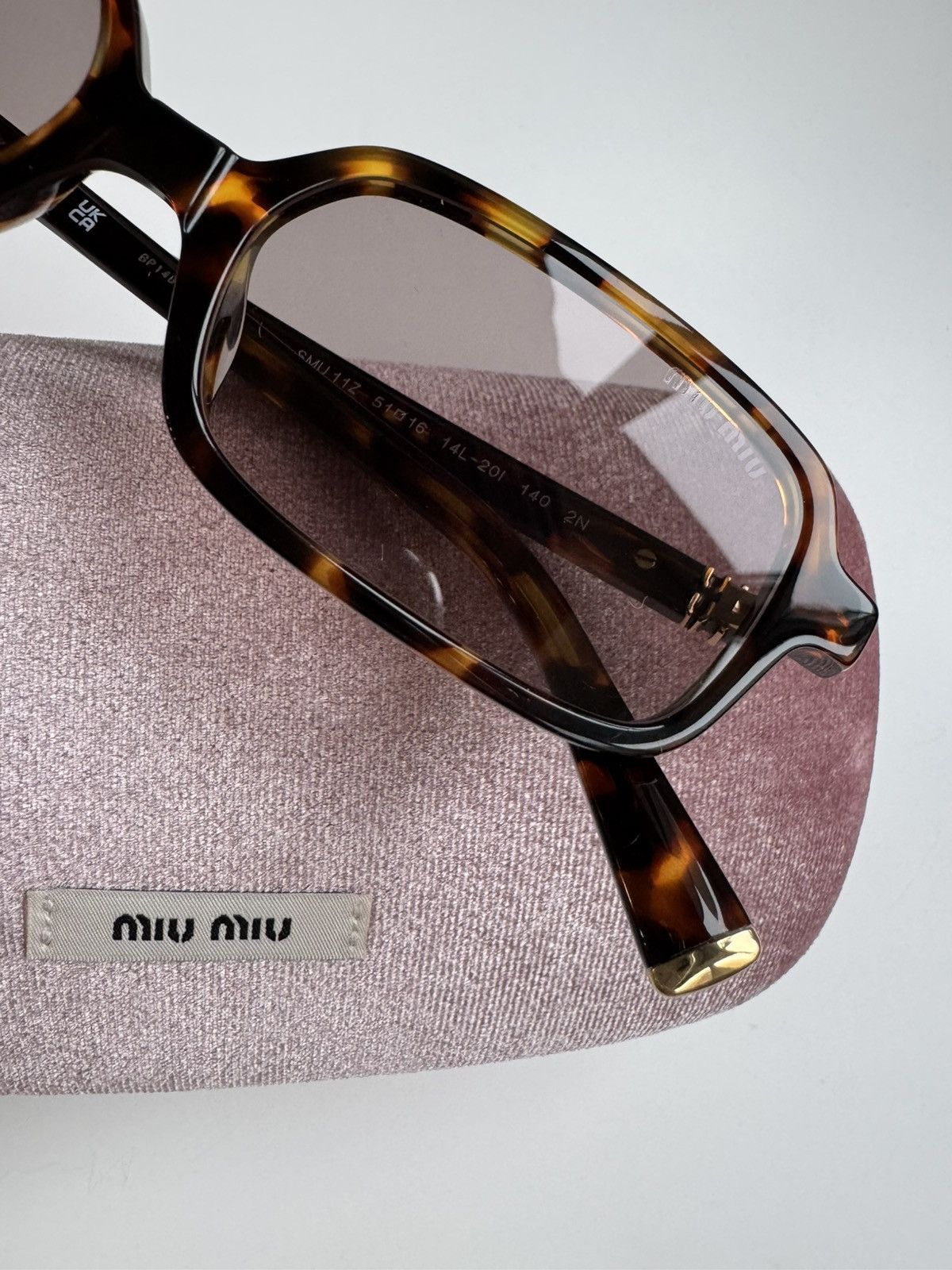 Miu Miu × Vintage NEW Miu Miu sunglasses MU 11ZS 14L-20I Size ONE SIZE - 6 Thumbnail