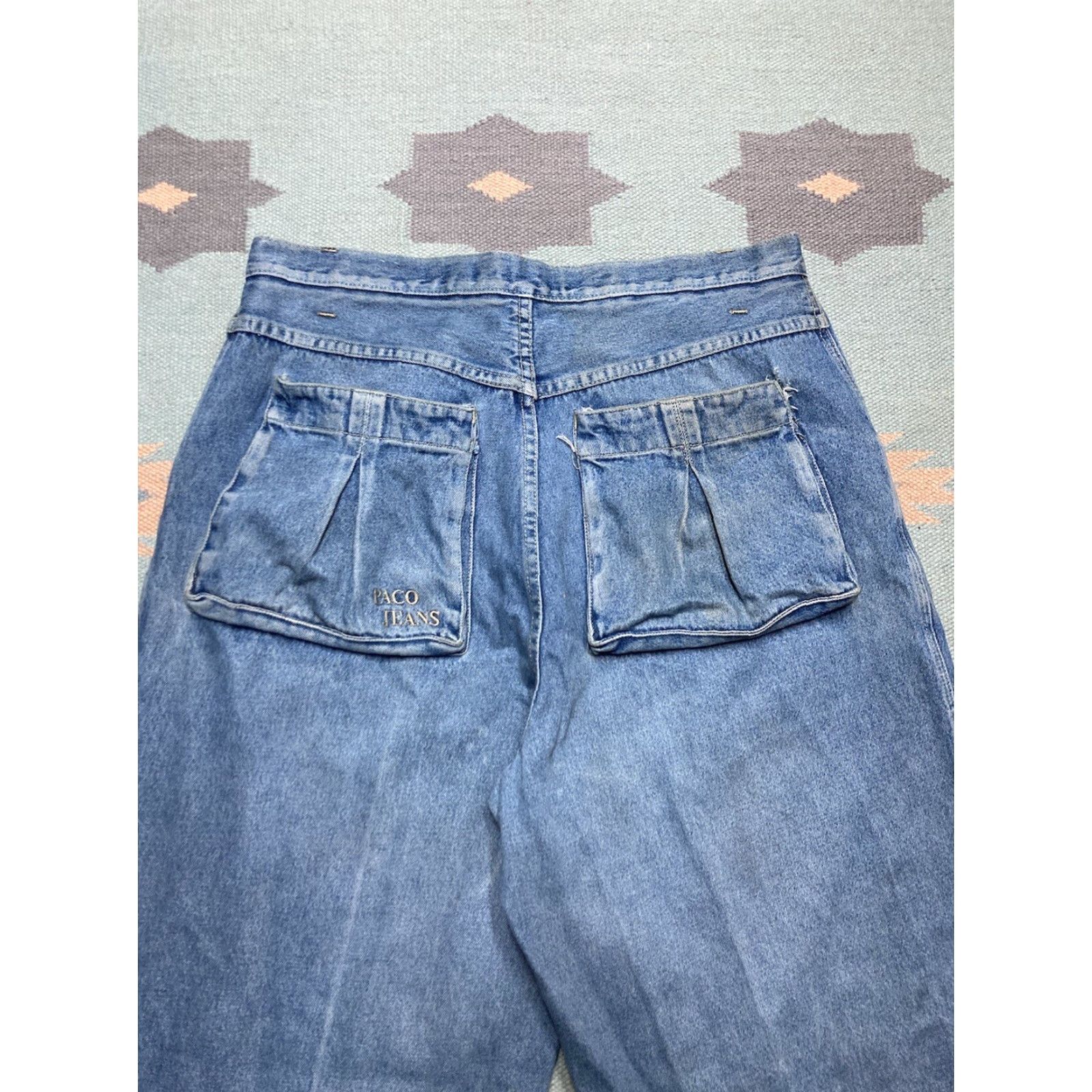 Vintage VINTAGE PACO Jeans Baggy JNCO Style 36x33 Men Blue 90s Skater Huge Pockets Size US 36 / EU 52 - 3 Thumbnail