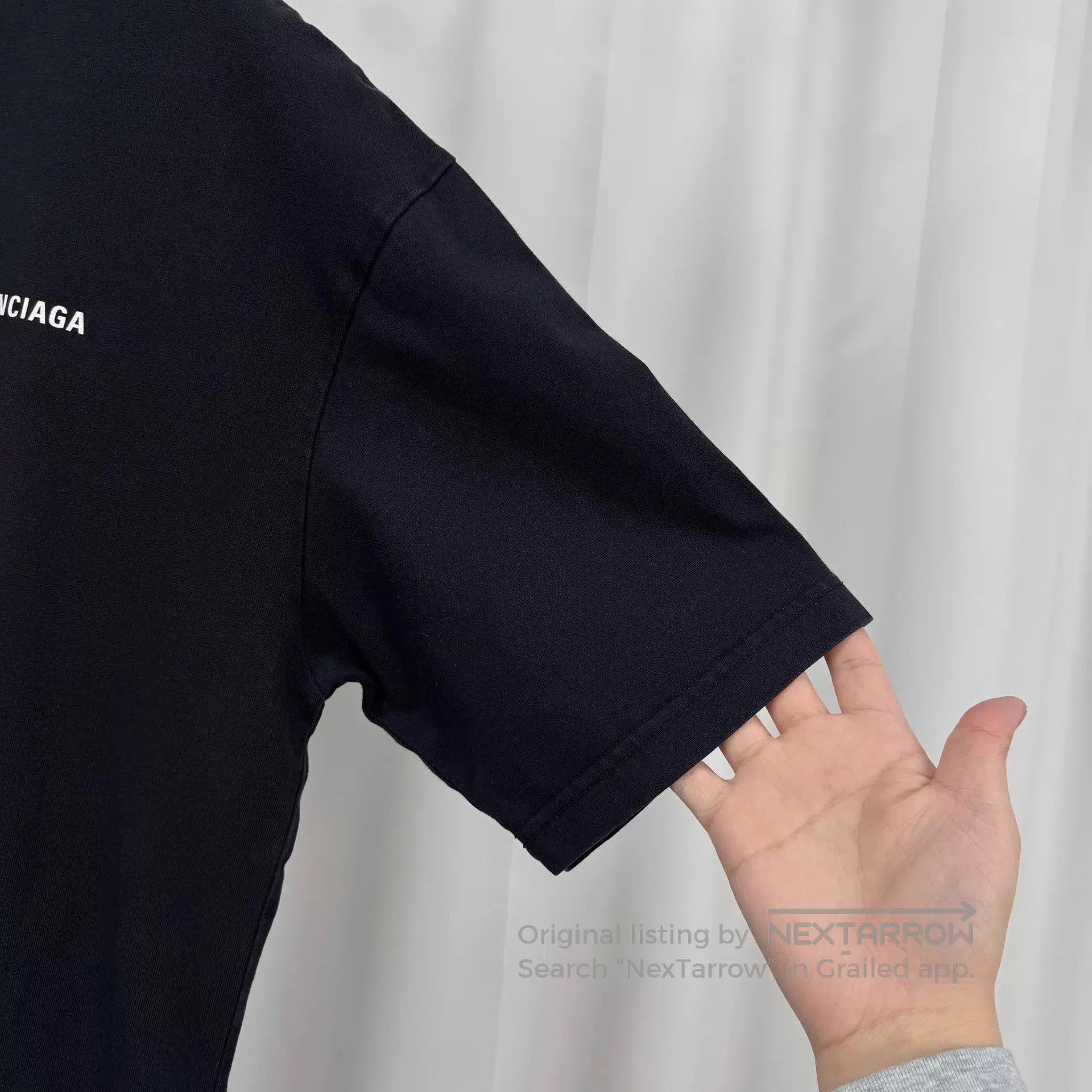 Balenciaga Black Short-Sleeve Shirt - XXS. Size US XXS / EU 40 - 4 Thumbnail