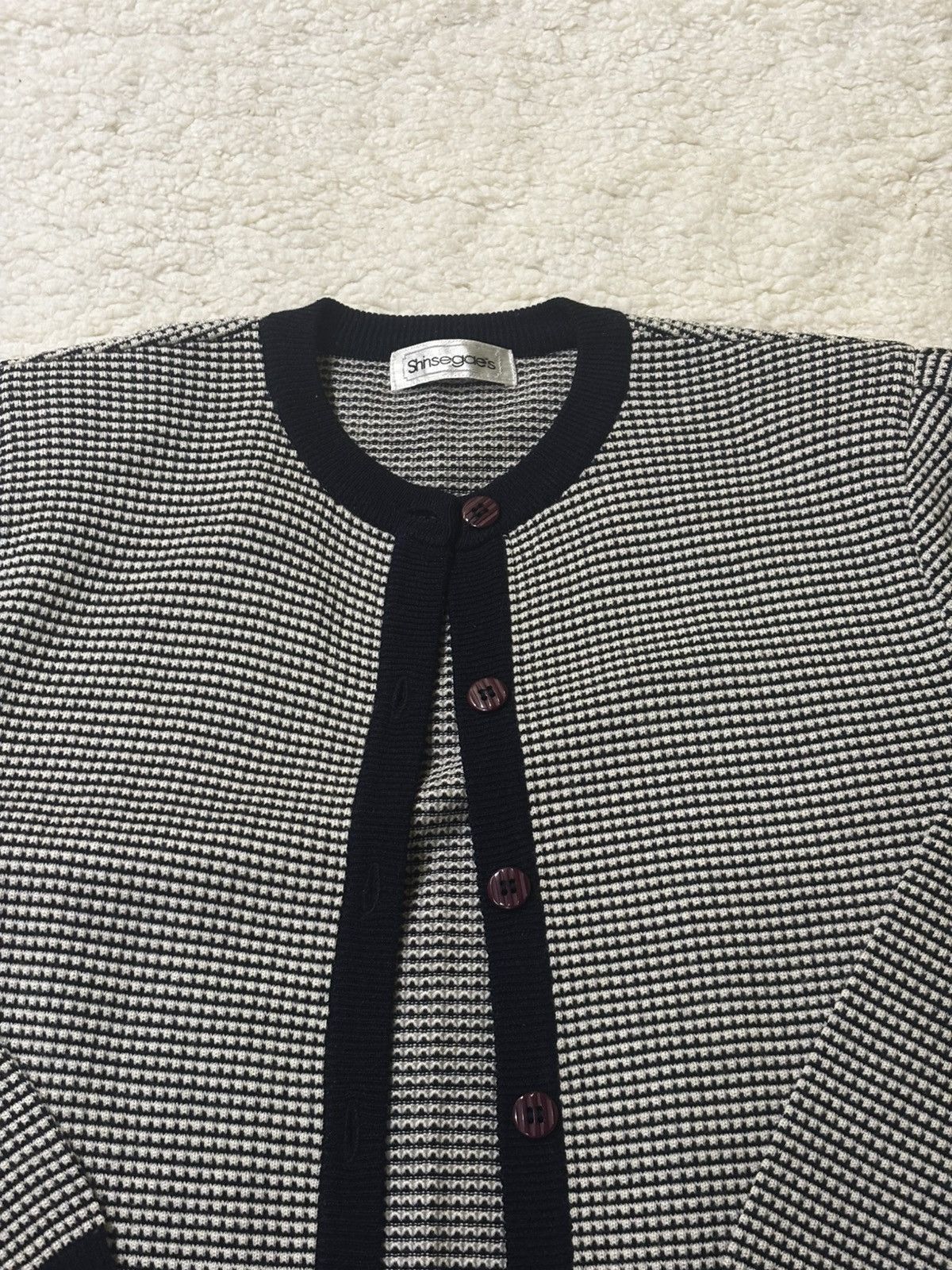 Other Women’s black & white Cardigan0550 Size M / US 6-8 / IT 42-44 - 2 Thumbnail