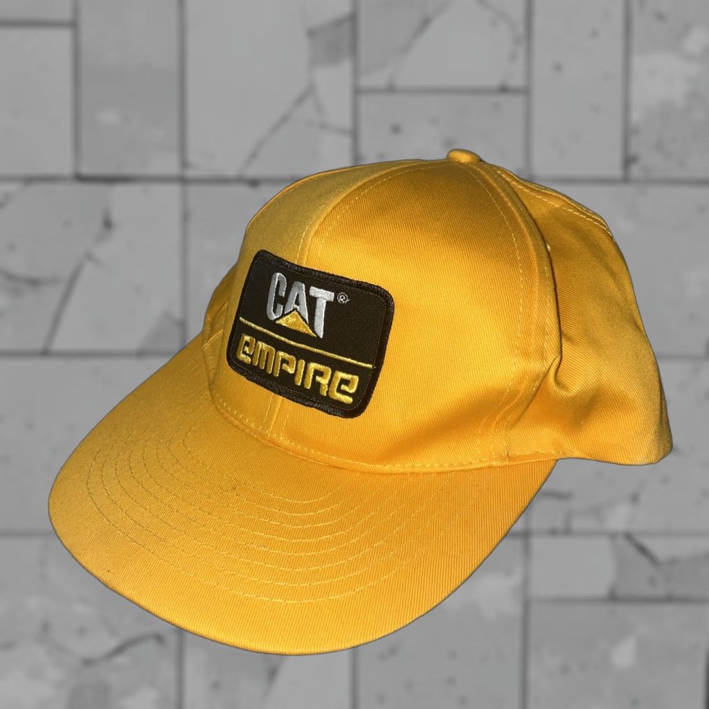 Vintage Empire Cat Yellow Embroidered Snap Back Hat Men One Size Cat Empire Yellow Embroidered Snap Back Hat Size ONE SIZE - 1 Thumbnail