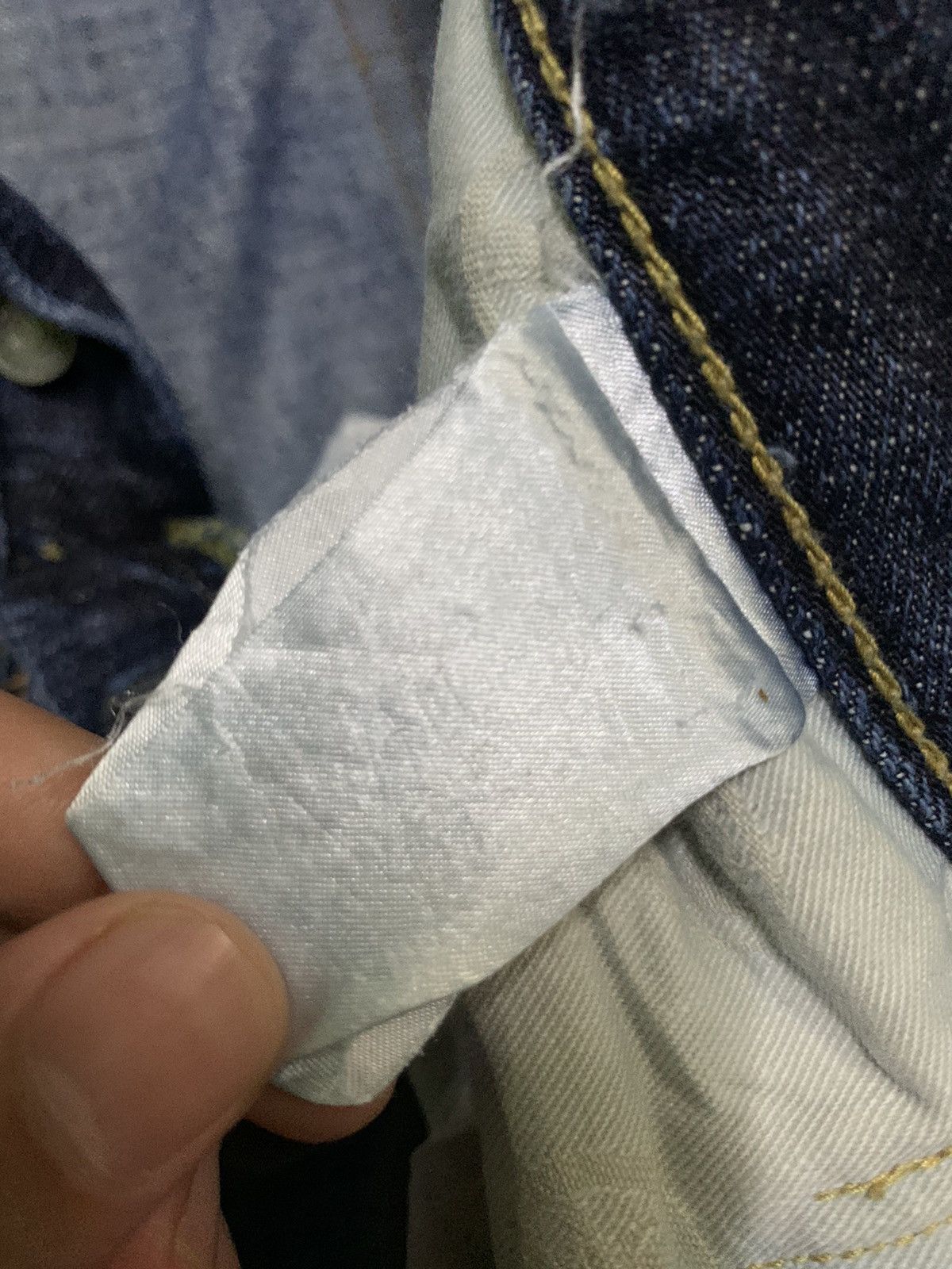 Kapital MOMOTARO SELVEDGE BUTTON FLY FADED DISTRESSED DENIM Size US 33 - 23 Thumbnail