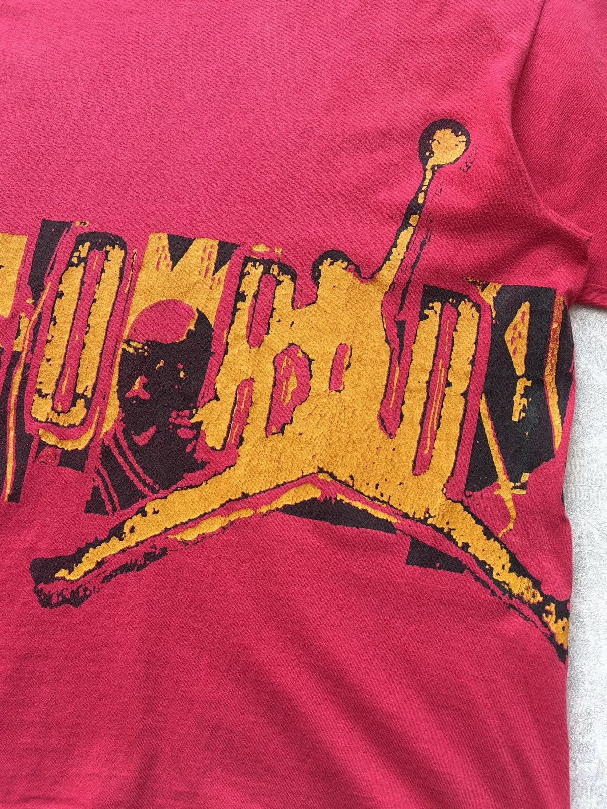 Nike Vintage 90s Nike Air Jordan Big Logo T-shirt Made In USA Size US XL / EU 56 / 4 - 4 Thumbnail