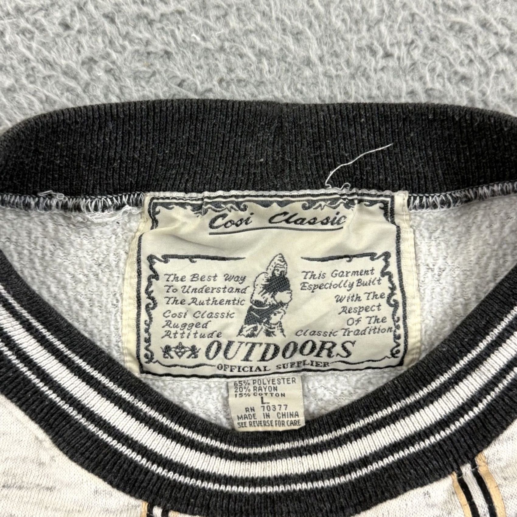 MLB VINTAGE Cosi Classics Sweatshirt Mens Large Baseball 90s St Louis MLB Pullover Gray Graphic Print Size US L / EU 52-54 / 3 - 6 Thumbnail