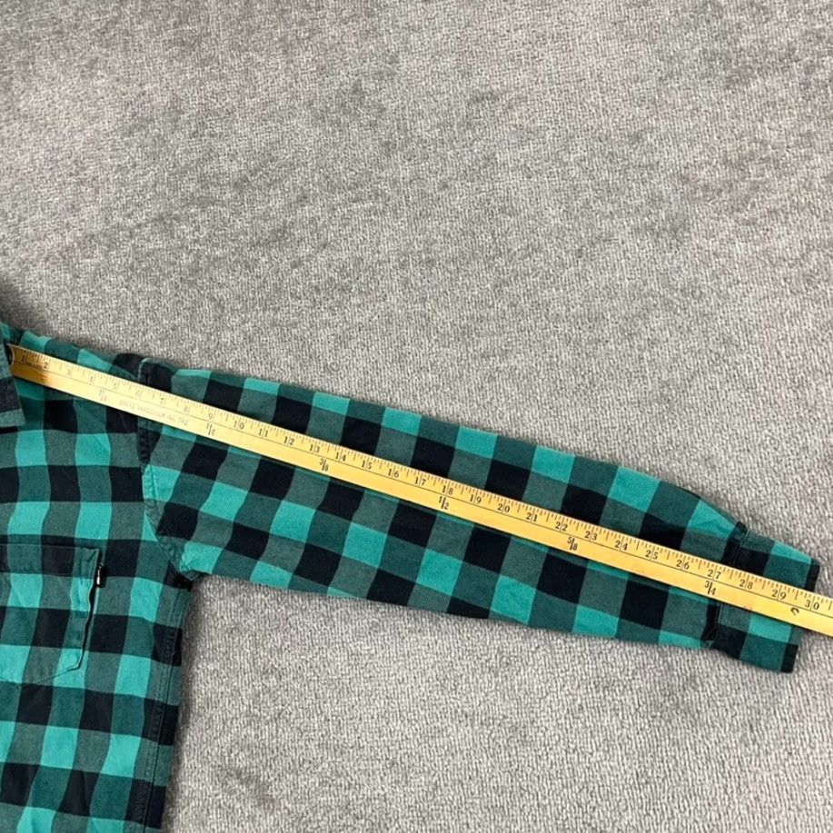 Vintage VINTAGE STUSSY Shirt Mens Medium Green Gray Plaid Flannel Button-Up Long Sleeve Streetwear Size US M / EU 48-50 / 2 - 6 Thumbnail